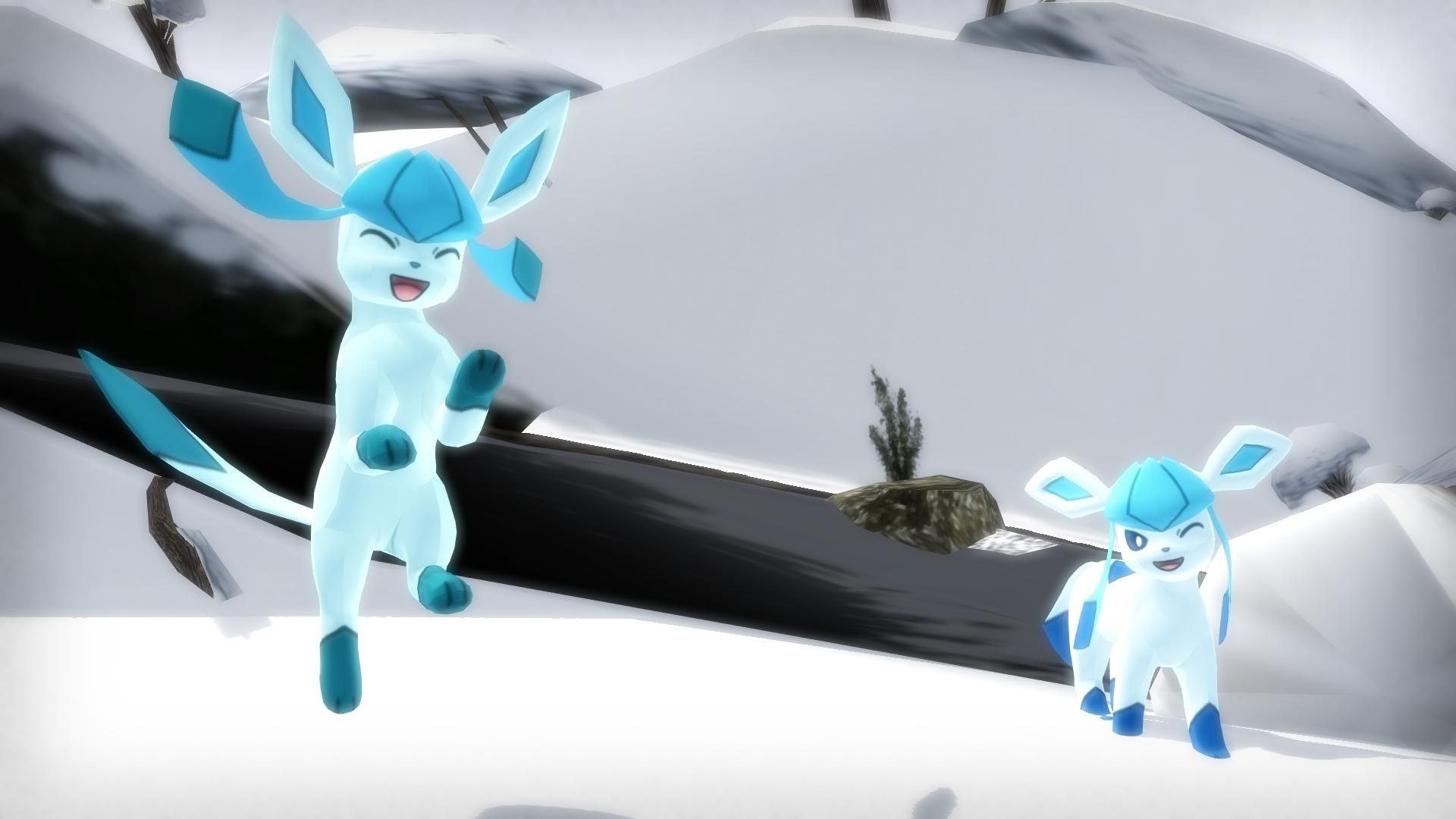 Glaceon Pokémon sfondo nero, 933x857 HD, Laptop