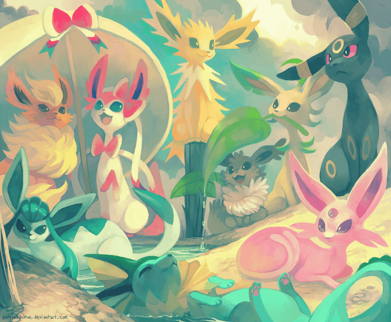 Glaceon Pokémon su ghiaccio, 1920x1080 1080p, PC