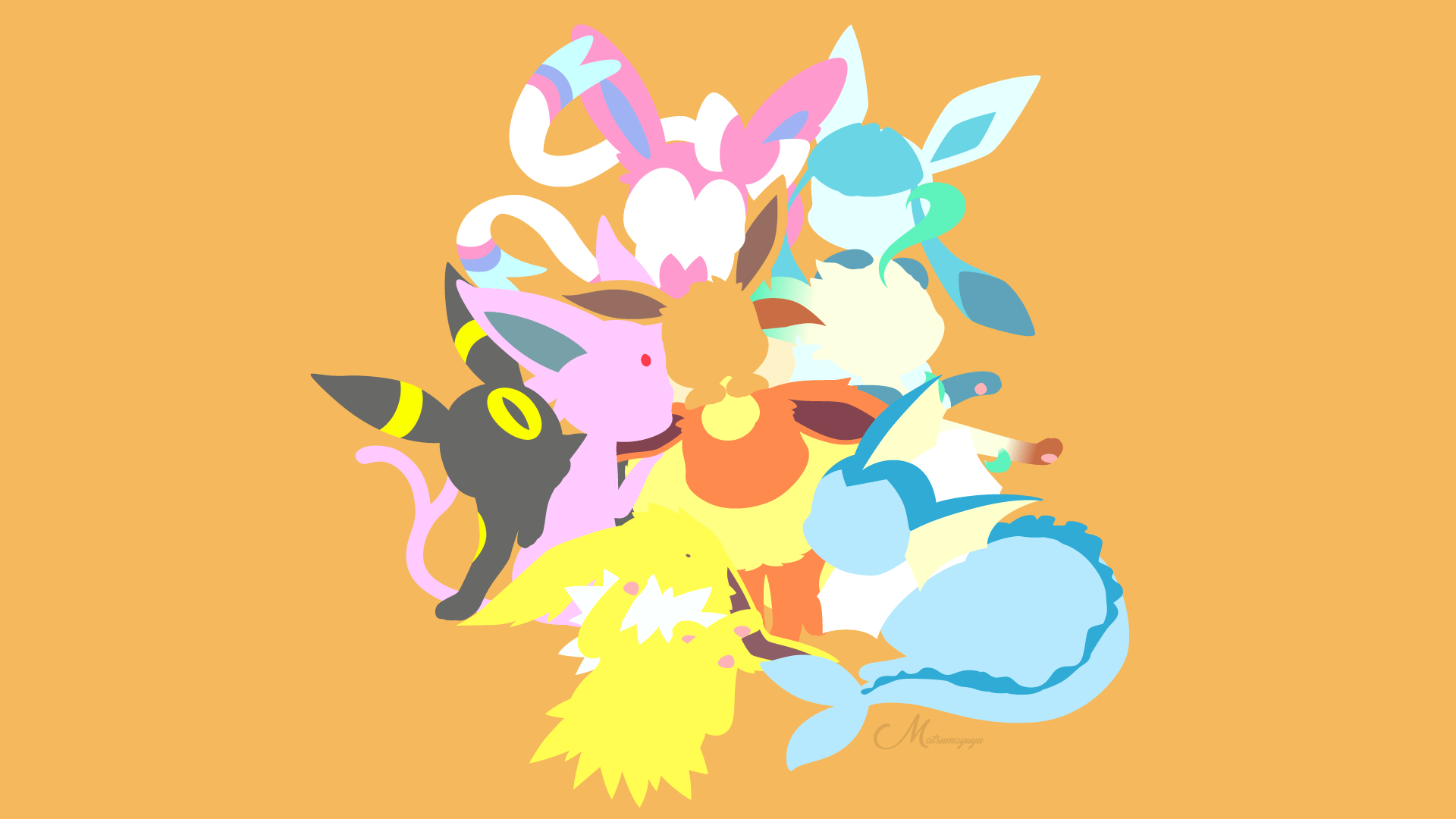 Umbreon shiny con stelle e pokeball, 900x900 HD, PC