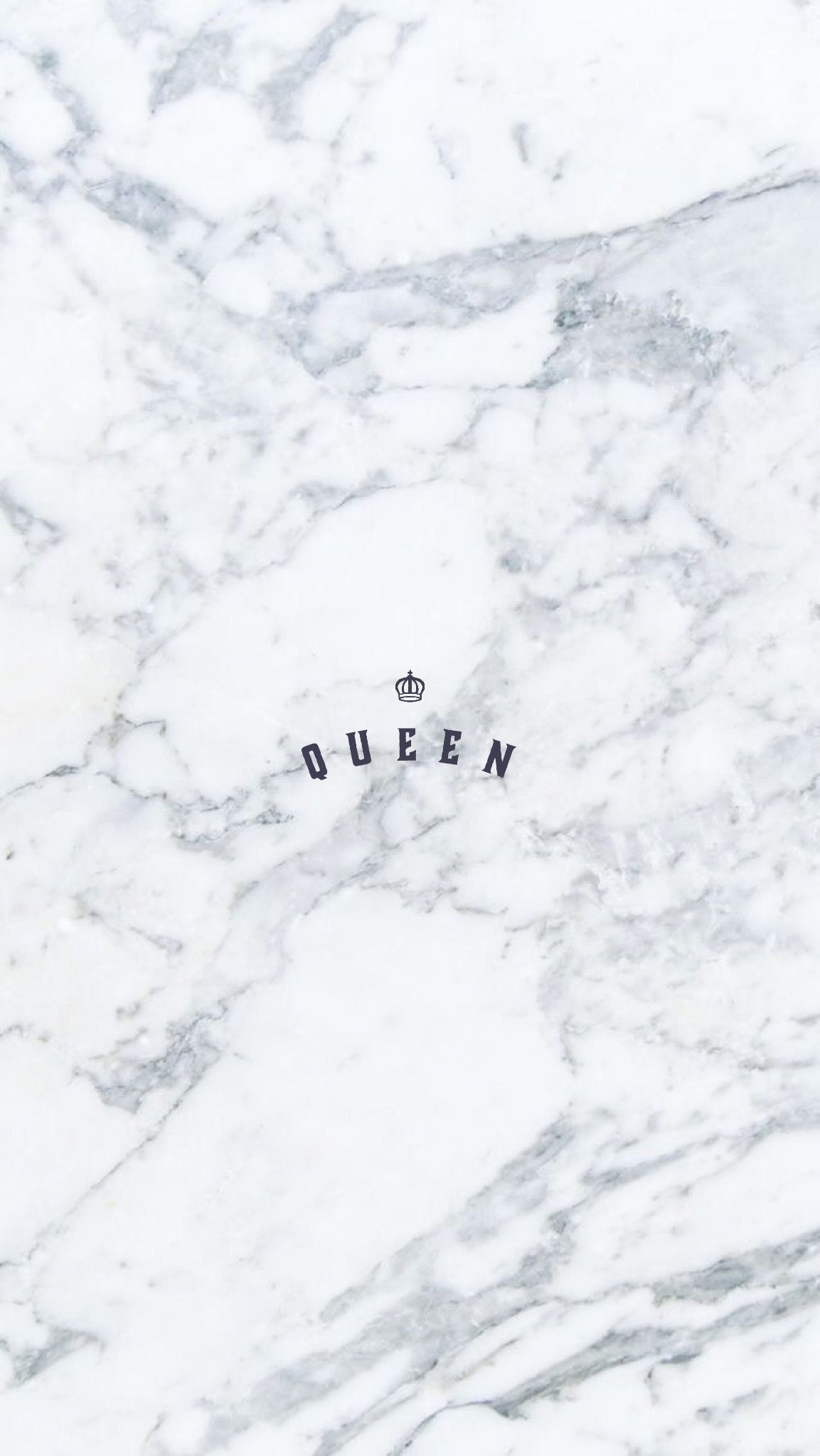 Marmo bianco con scritta Queen, 1153x2048 Verticale, Telefono