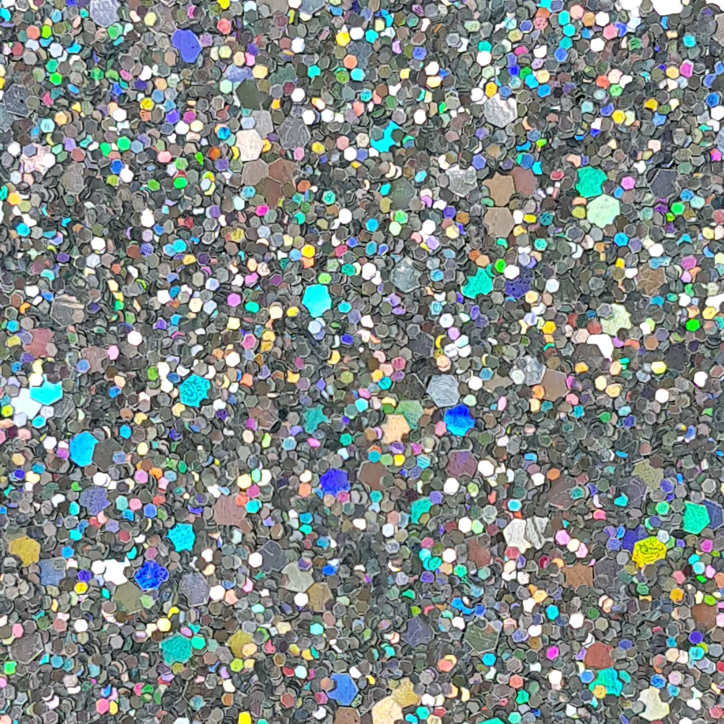 Glitter olografico argento multicolore, 3010x3010 2K, Desktop