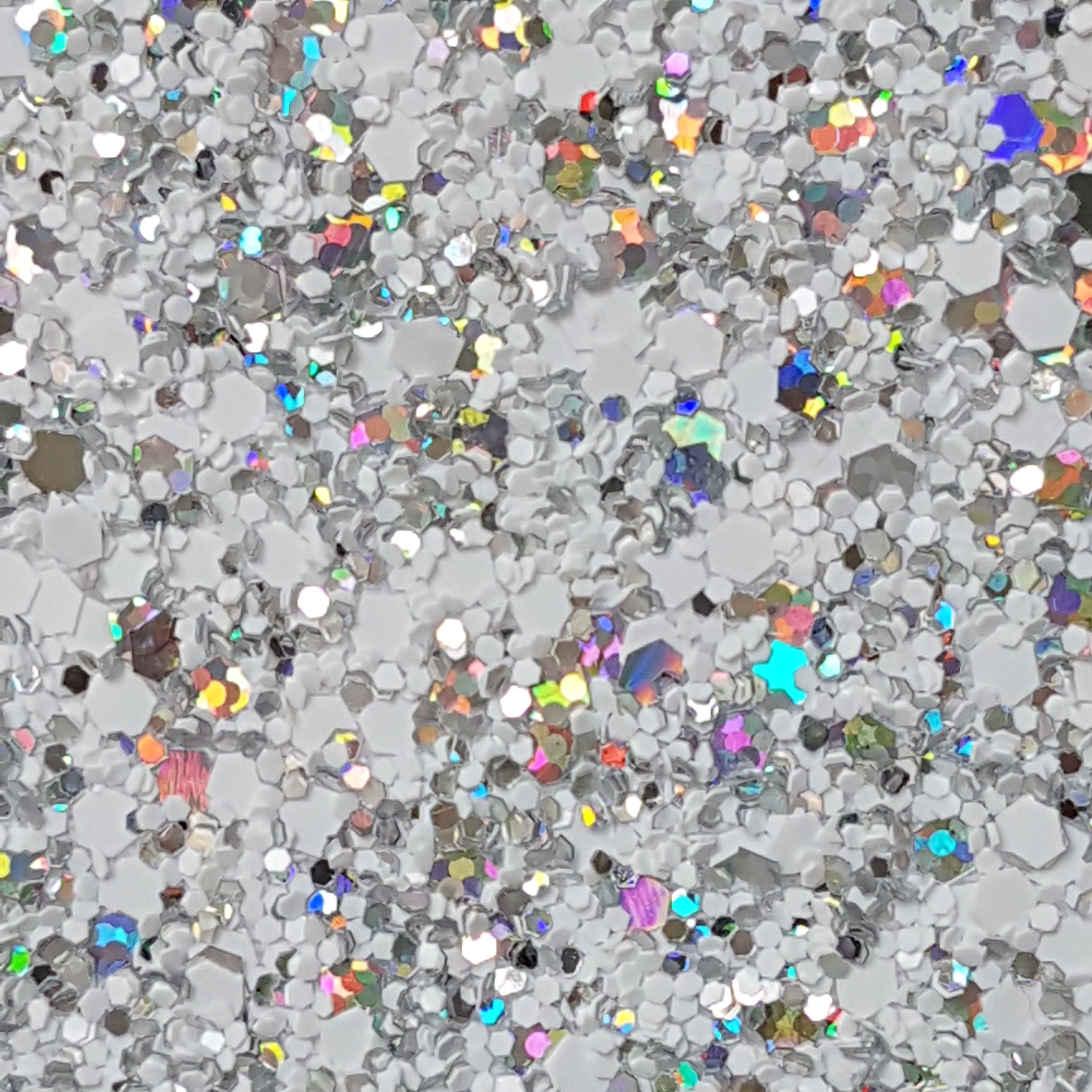 Glitter olografico argento bianco, 3010x3010 2K, PC