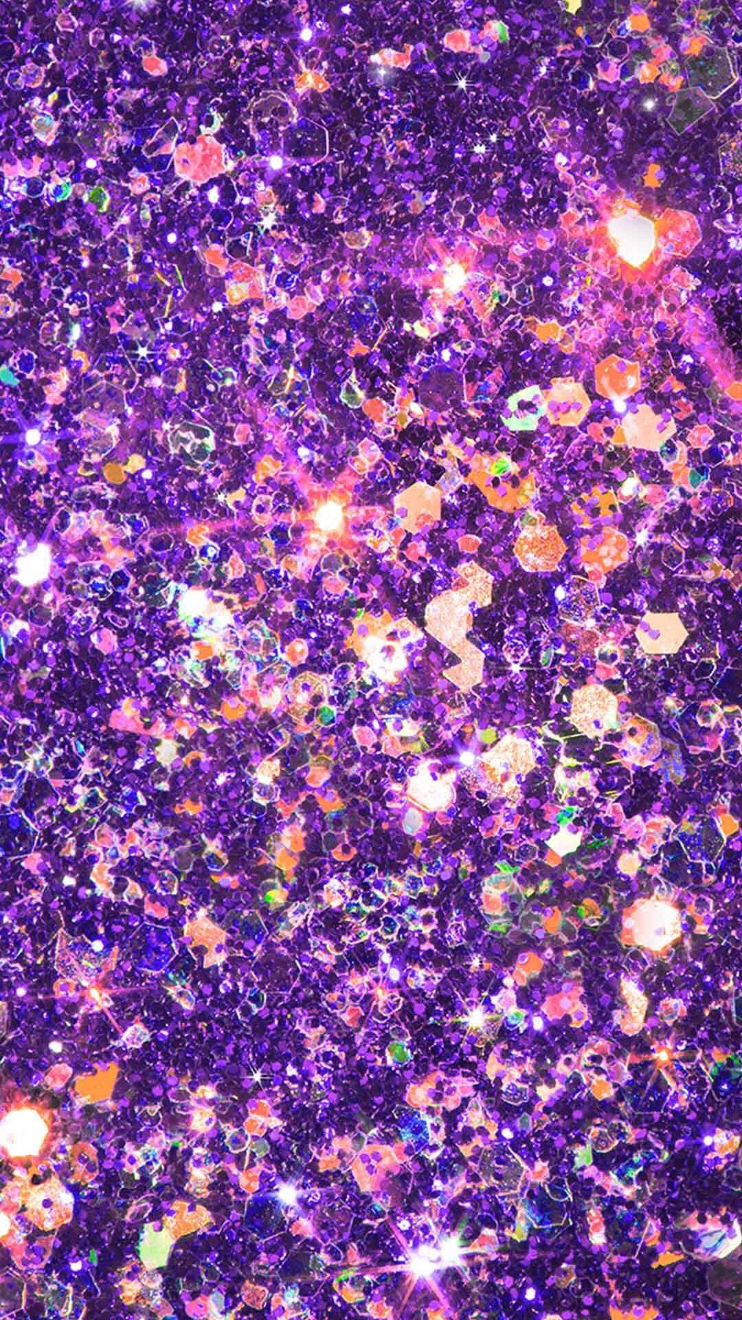 Glitter olografico viola, 1080x1920 Full HD Verticale, Smartphone