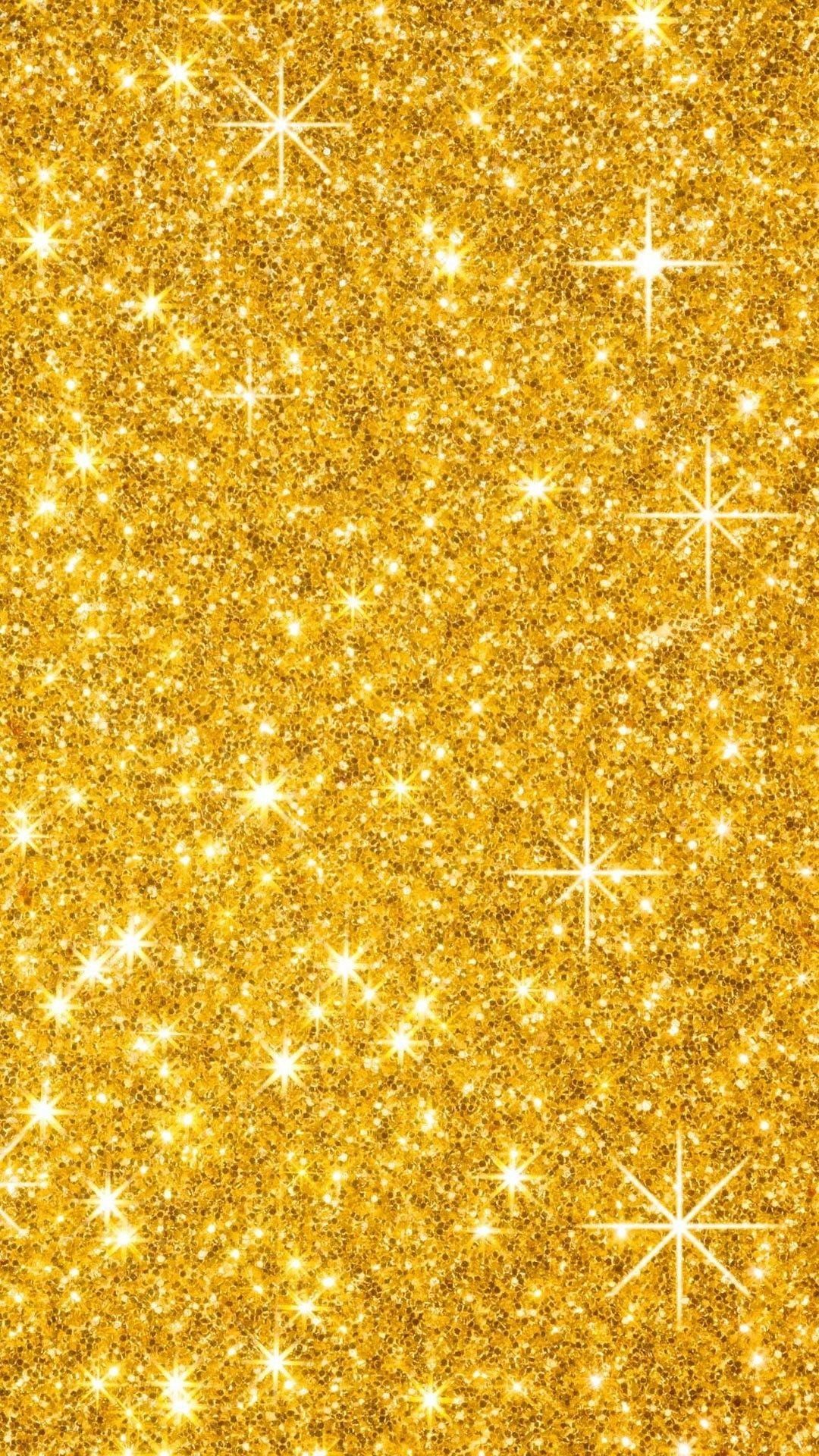 Glitter oro scintillante, 1080x1920 Verticale, iPhone Air