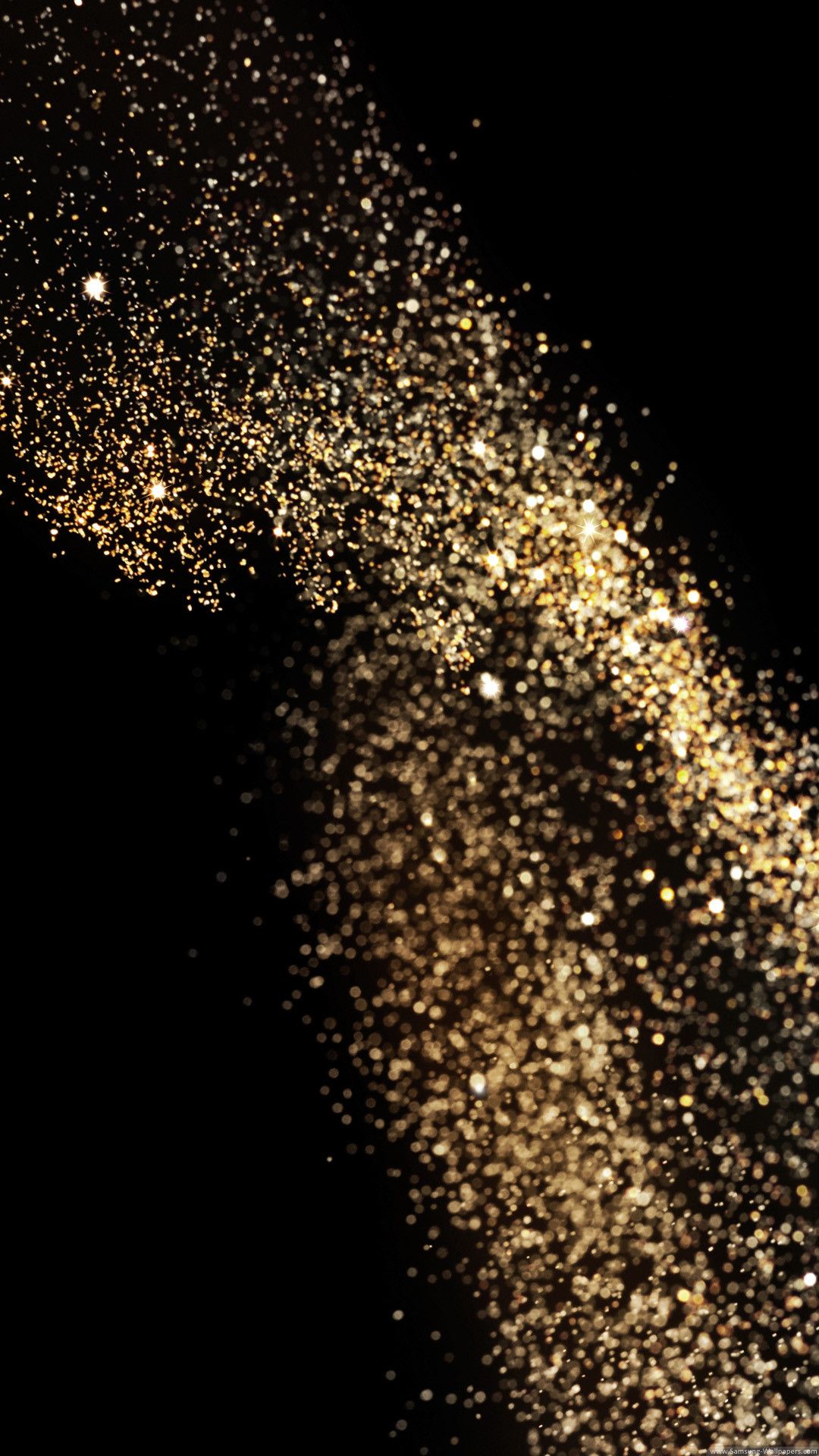 Glitter oro su nero, 1080x1920 Full HD Verticale, iPhone Air