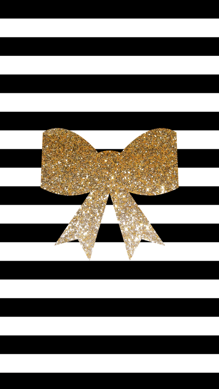 Fiocco glitter oro righe, 720x1280 Verticale, iPhone Air