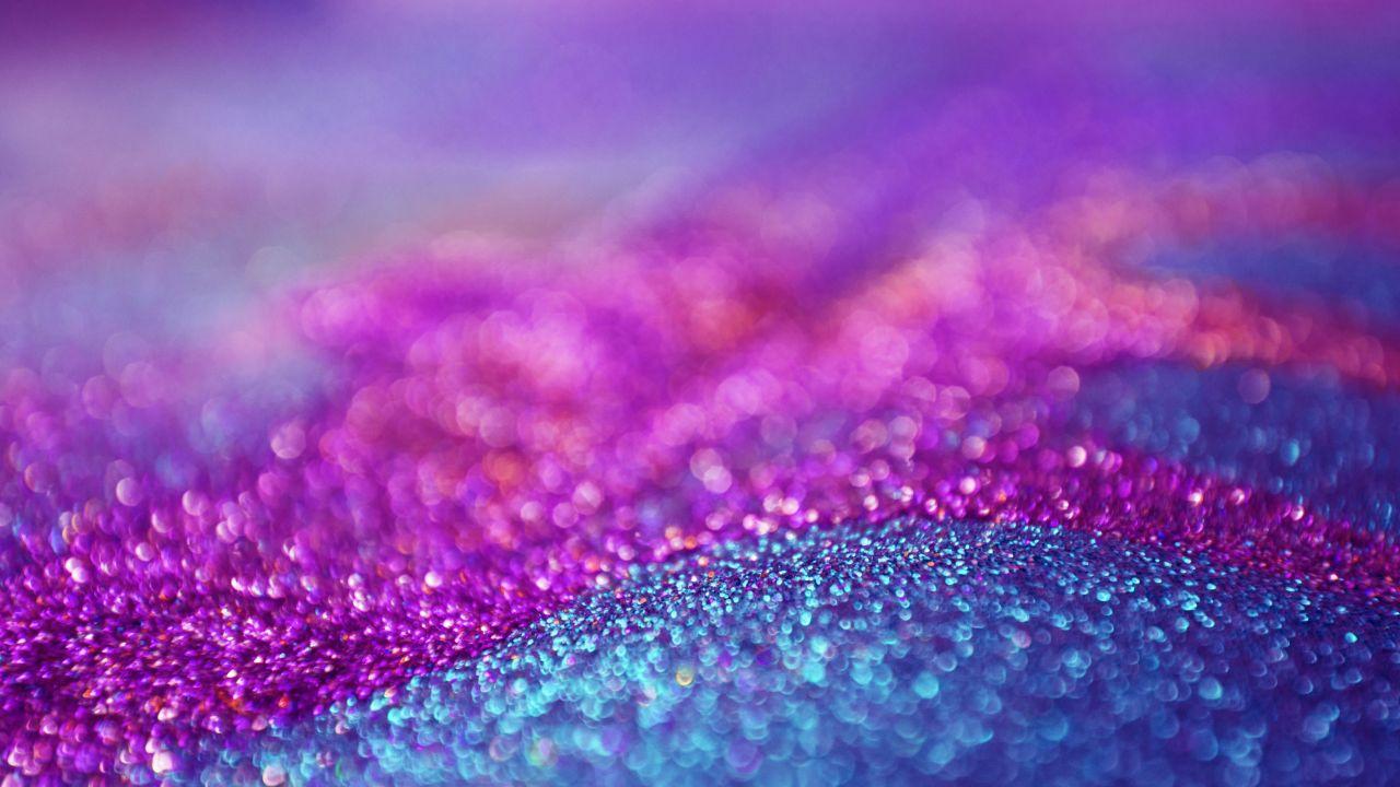 Glitter rosa e blu macro, 1280x720 720p, Laptop