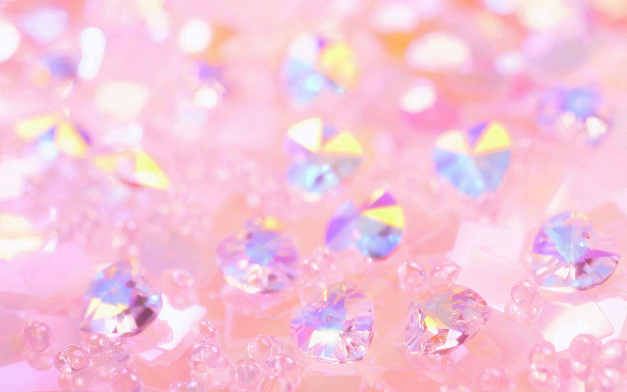 Cristalli glitter rosa brillanti, 2560x1600 2K+, Desktop