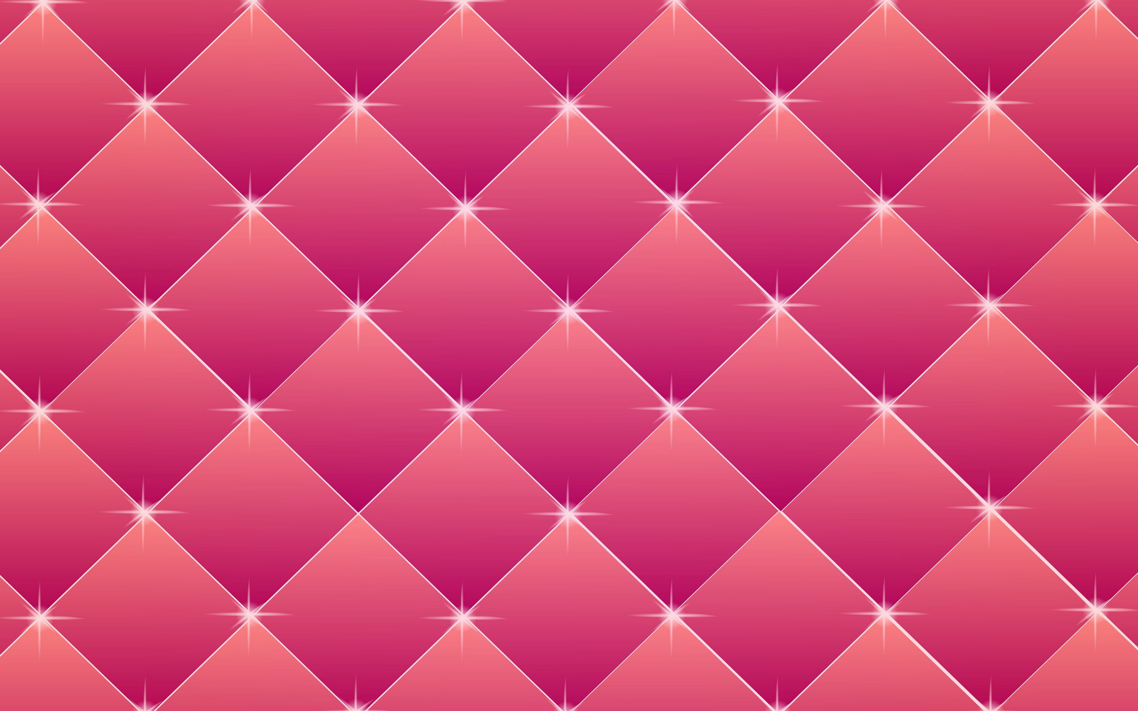 Rombi rosa con brillantini, 3840x2400 4K, Desktop 4K