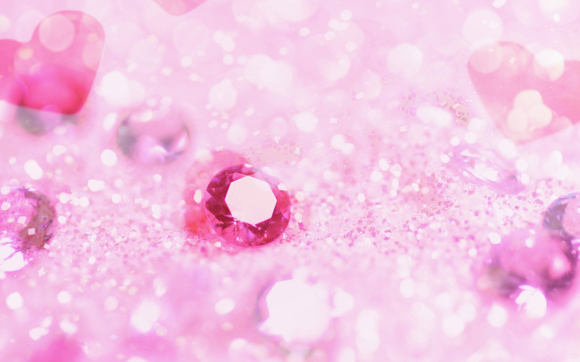 Glitter rosa con cuori, 1920x1200 Full HD+ WUXGA, Desktop