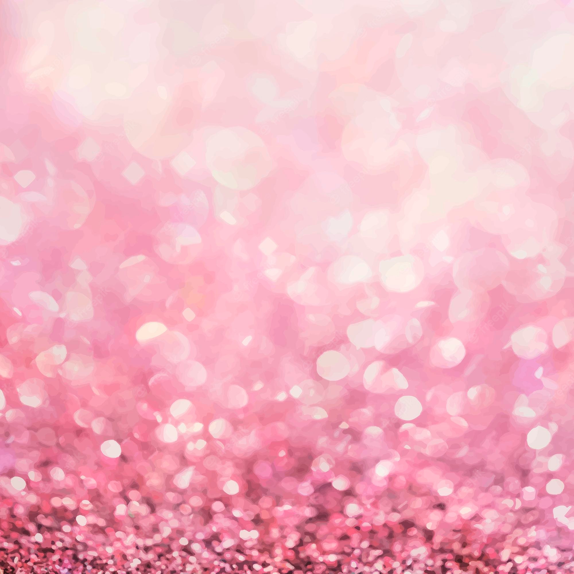 Sfondo glitter rosa sfocato, 2000x2000 alta risoluzione, Desktop