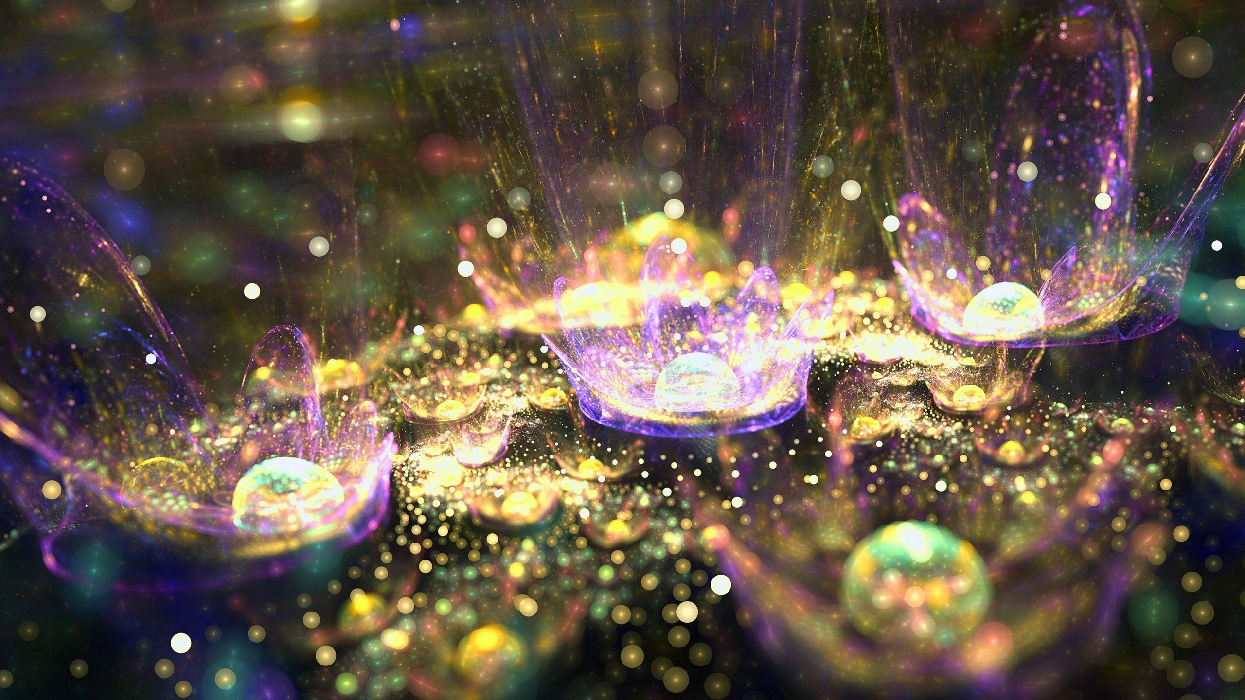 Glitter dorato viola astratto, 2560x1440 2K, Monitor Gaming