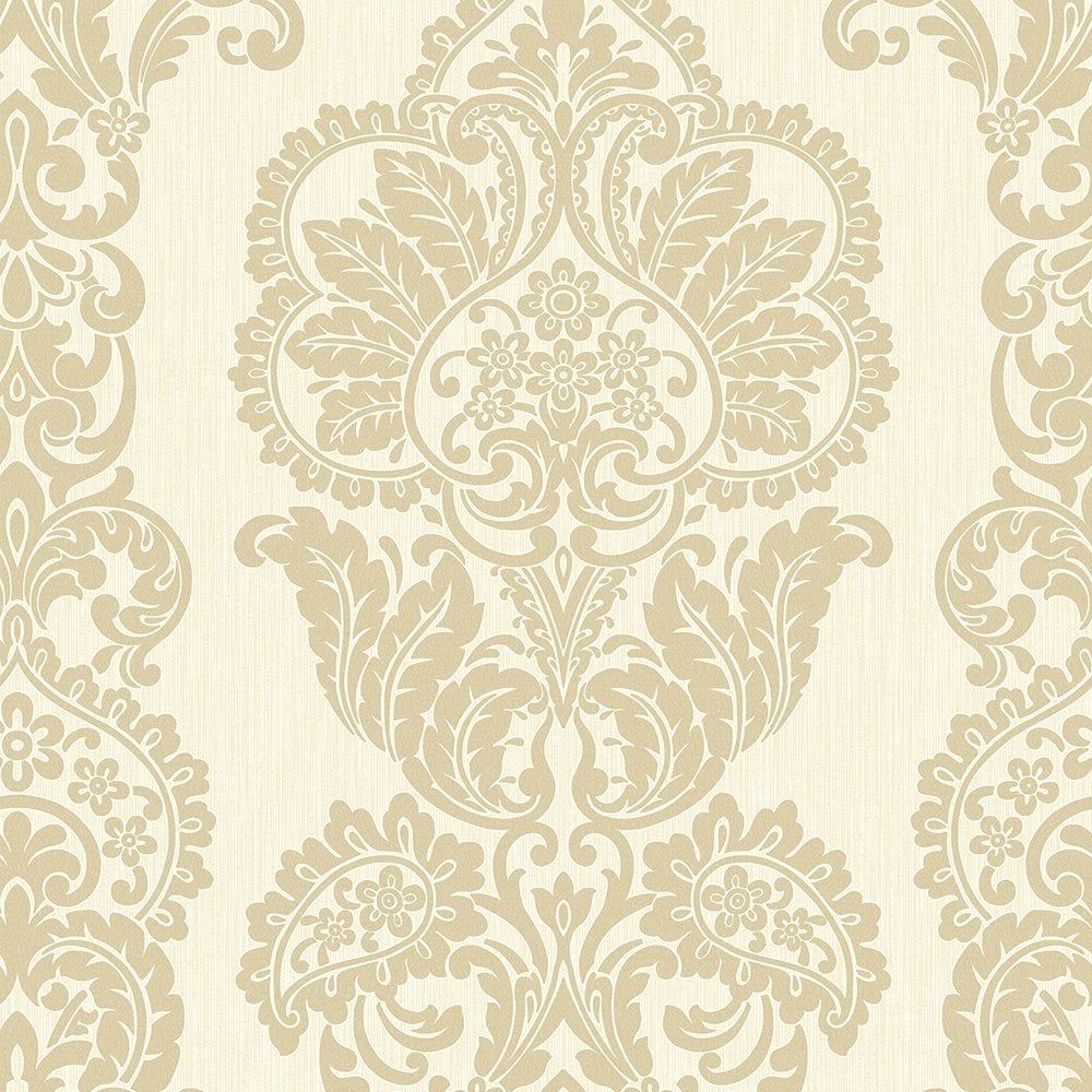 Damasco dorato crema glitterato, 1000x1000 HD, iMac