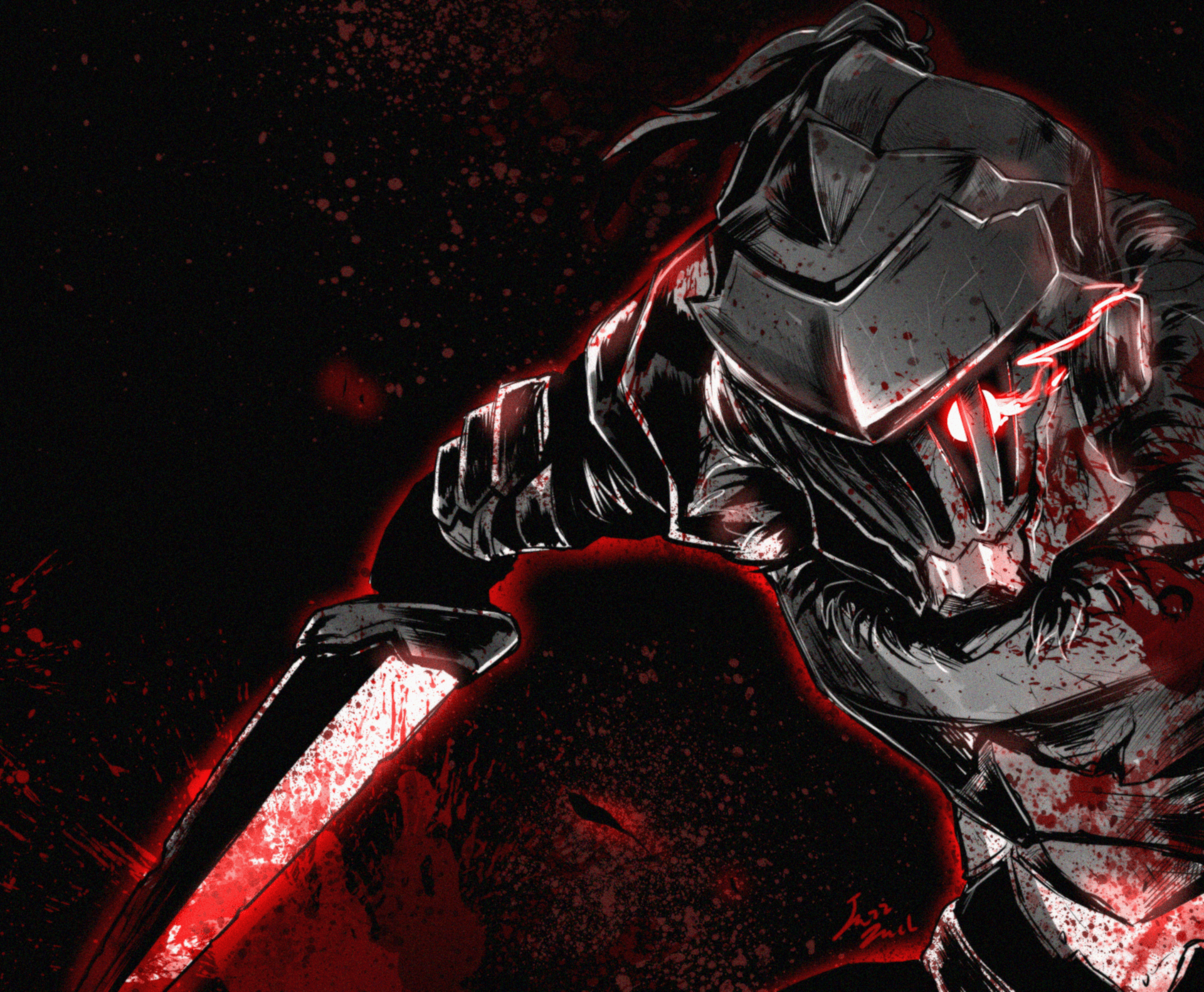 Goblin Slayer armatura sangue, 1920x1581 WUXGA, Desktop