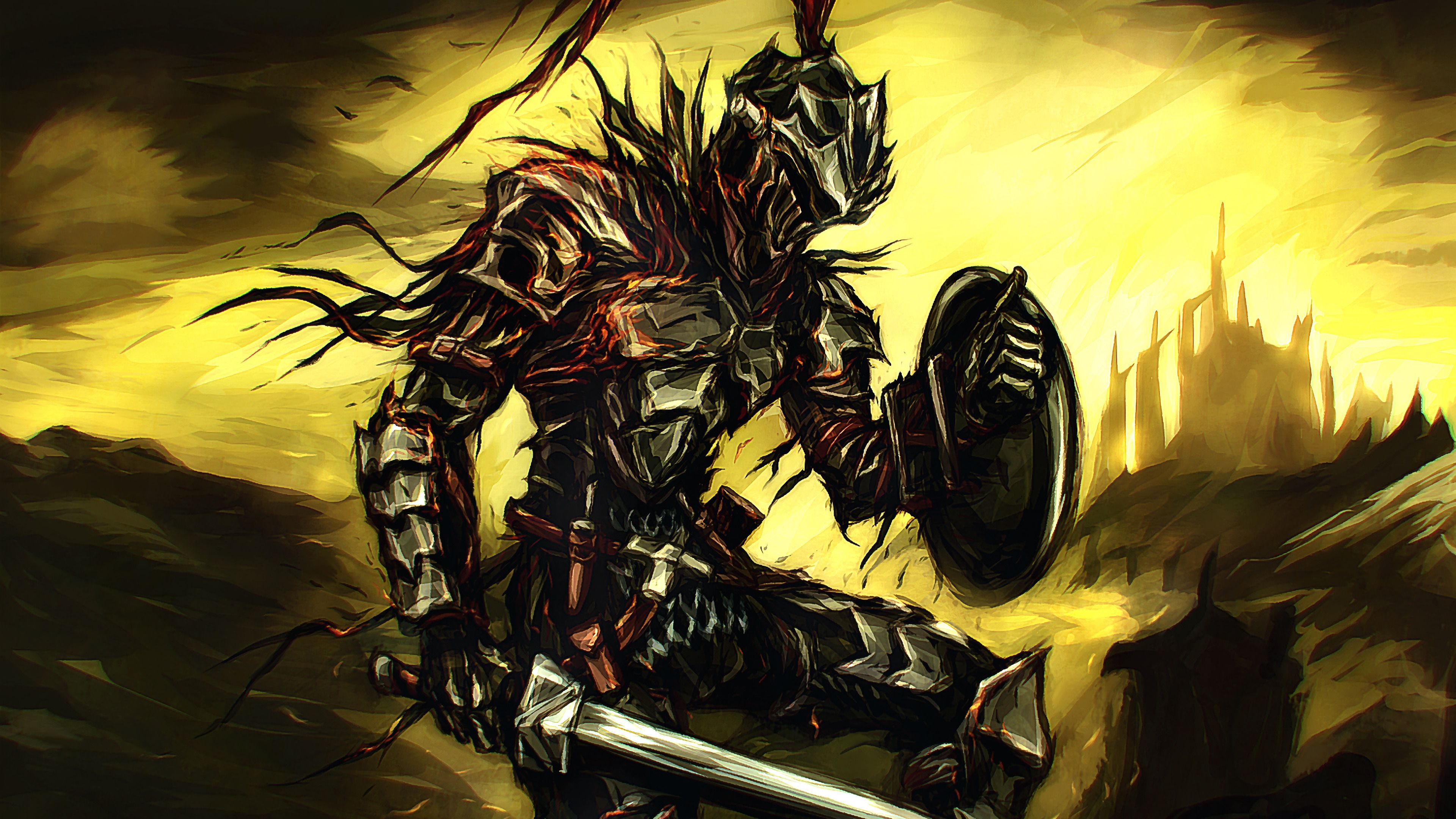 Goblin Slayer armatura sangue, 3840x2160 Ultra HD, 4K TV