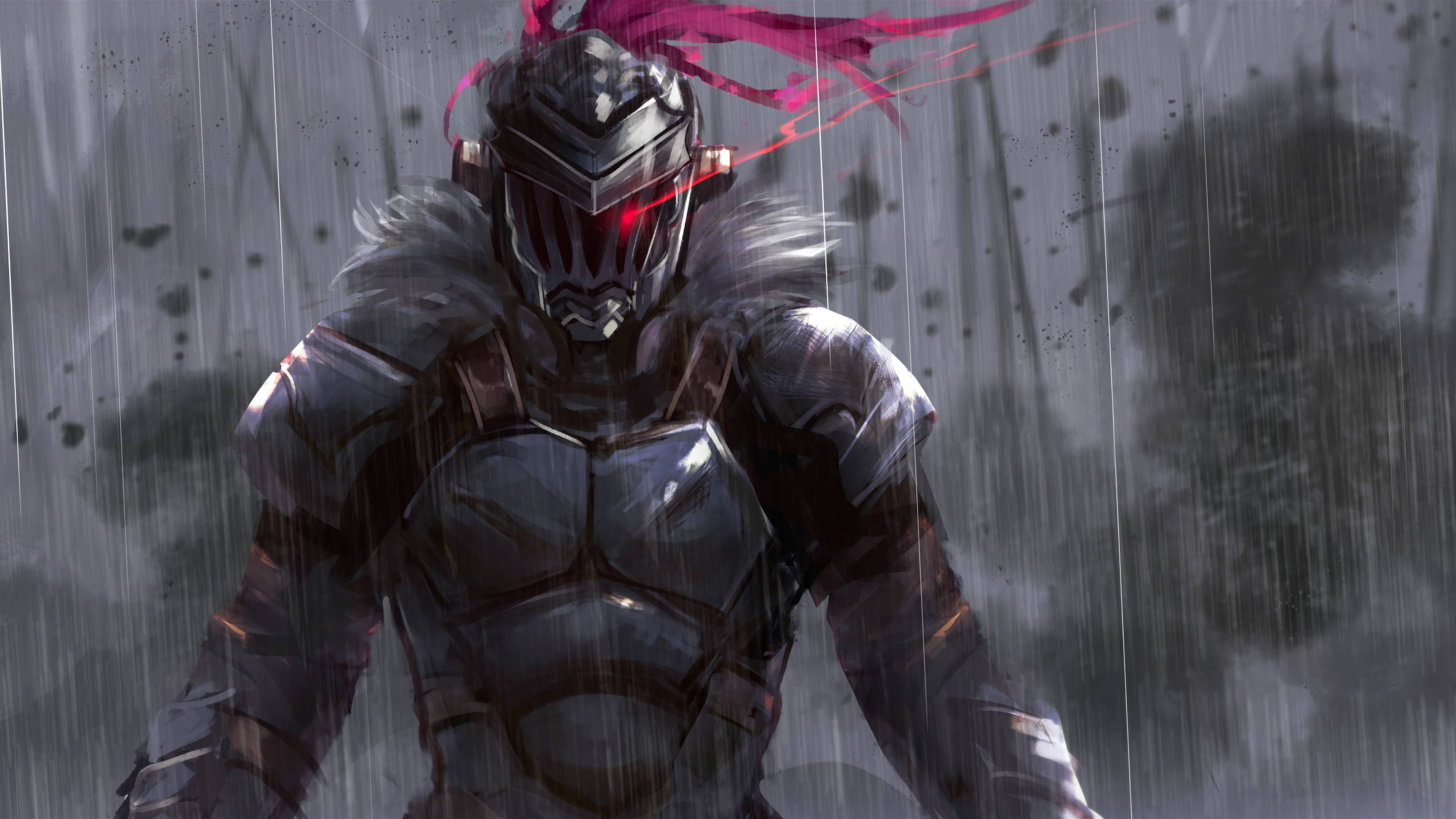 Goblin Slayer armatura pioggia, 3840x2160 UHD, PC 4K