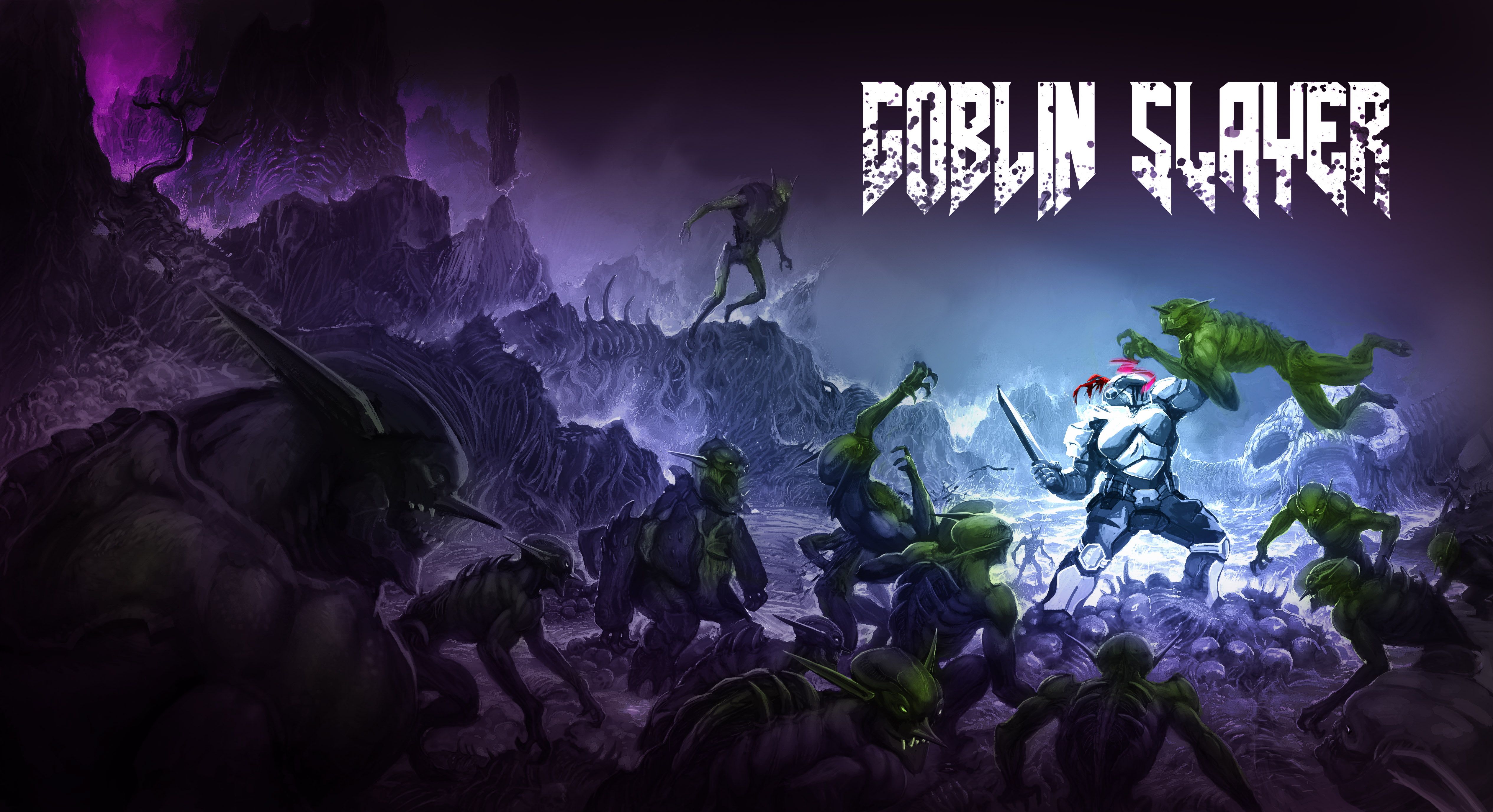 Goblin Slayer combatte goblin caverna, 5060x2752 4K, Desktop 4K