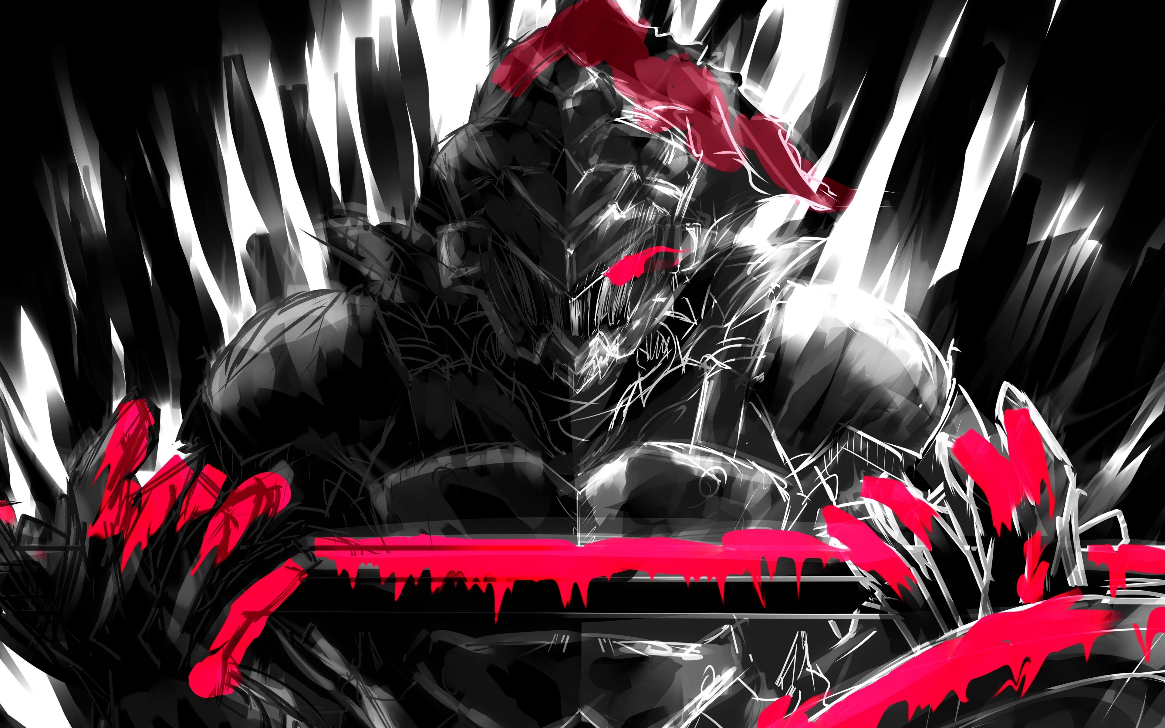 Goblin Slayer armatura nera, 3840x2400 4K, Desktop 4K