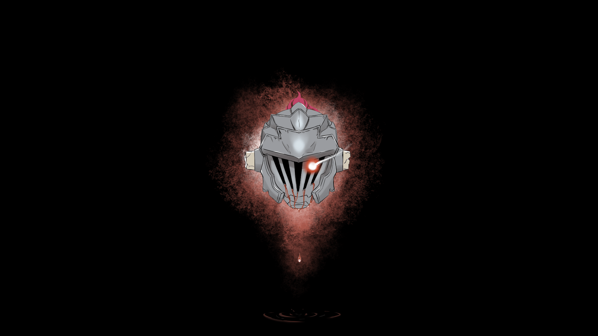 Goblin Slayer elmo sfondo nero, 1920x1080 Full HD, Laptop
