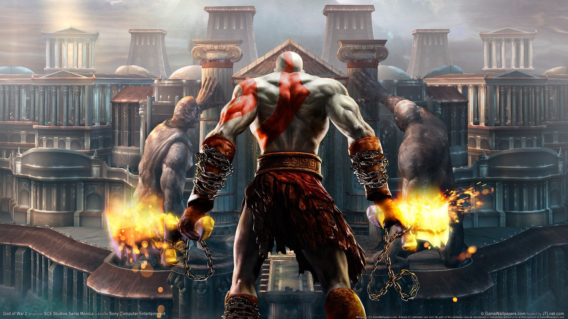 Kratos God of War città antica, 1920x1080 1080p, Desktop