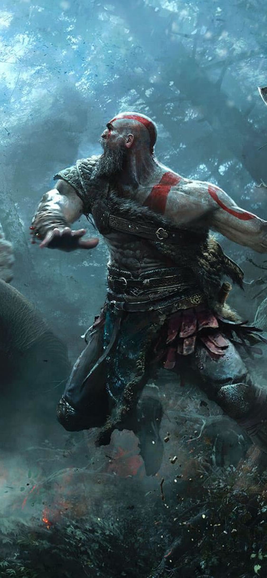 Kratos God of War, 1125x2436 Full HD Verticale, iPhone