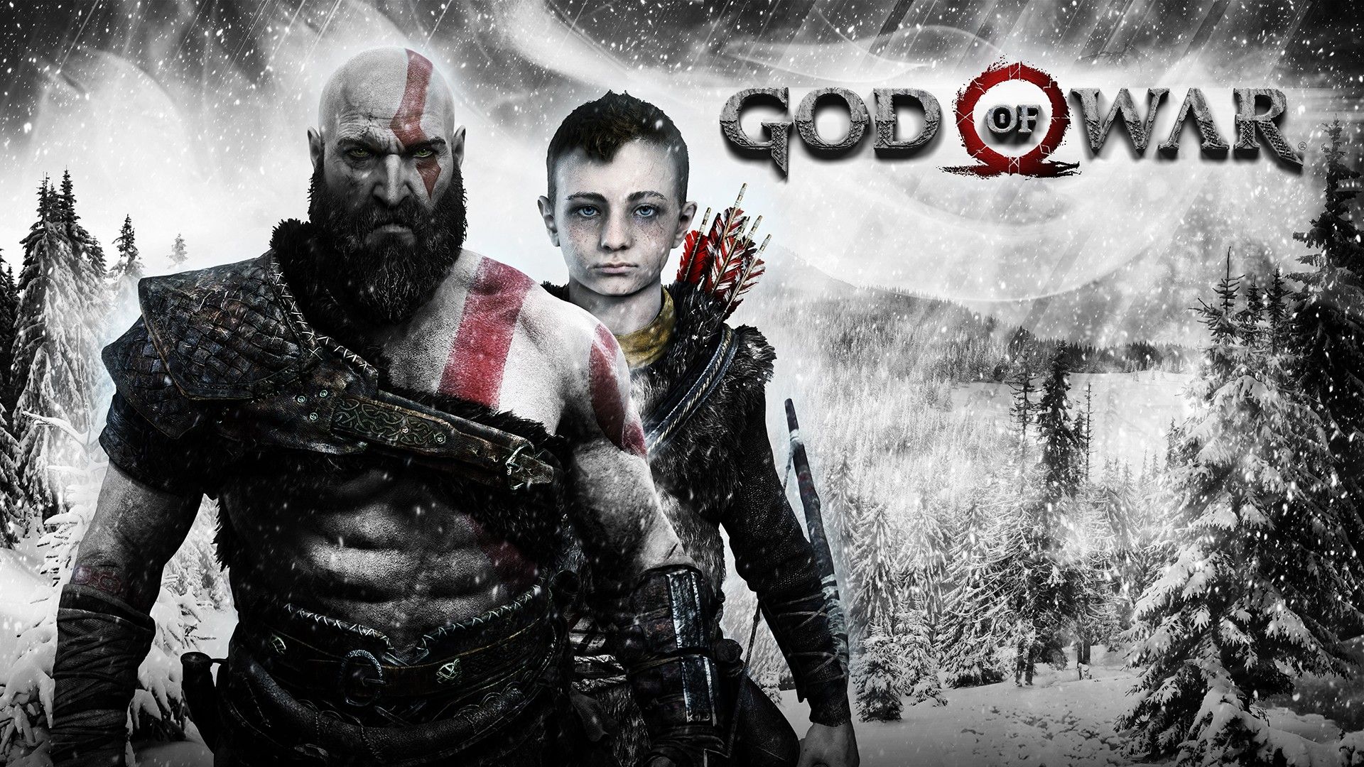 Kratos e Atreus, God of War, 1920x1080 1080p, Laptop