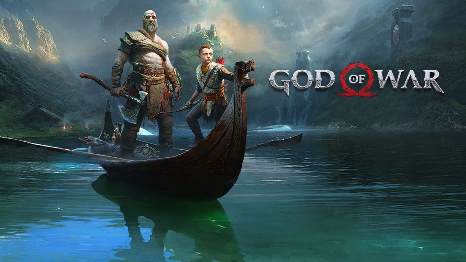 Kratos e Atreus in barca, 1500x844 720p, Laptop