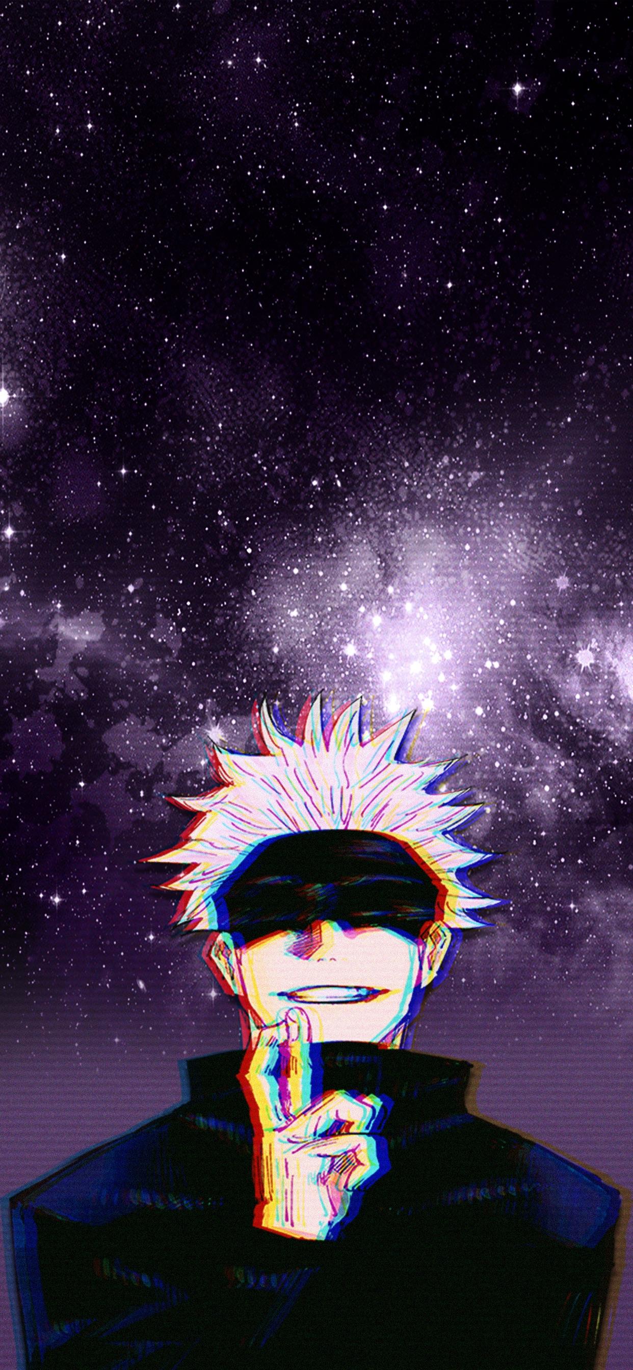 Gojo Satoru, cielo stellato, Jujutsu Kaisen, 1242x2688 Verticale, Mobile