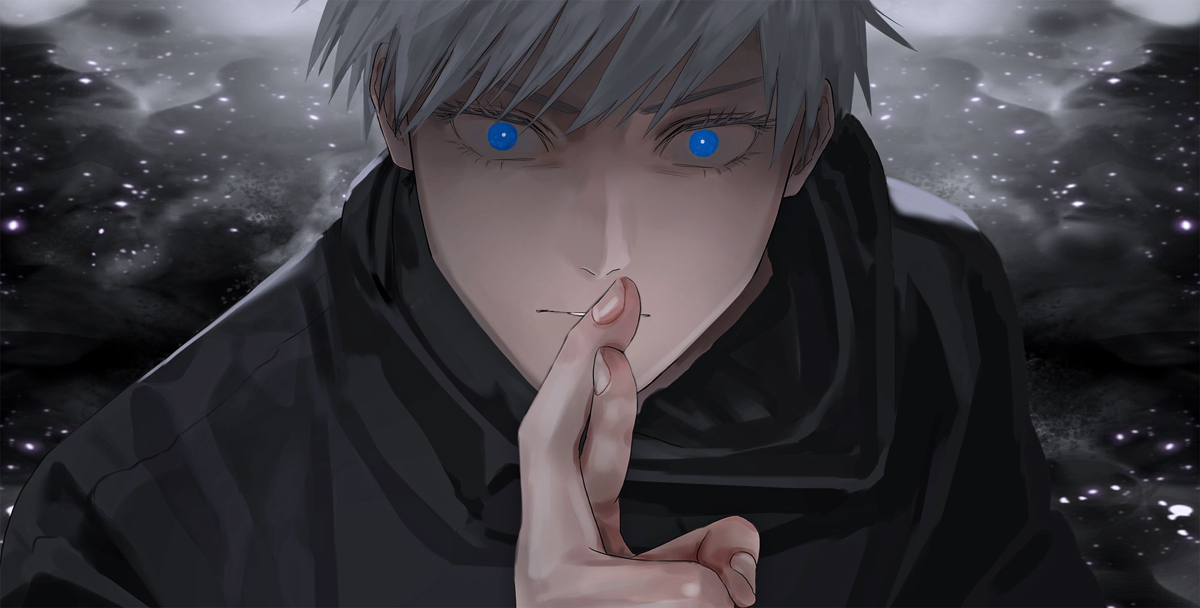 Gojo Satoru occhi blu, 2331x1181 2K, PC