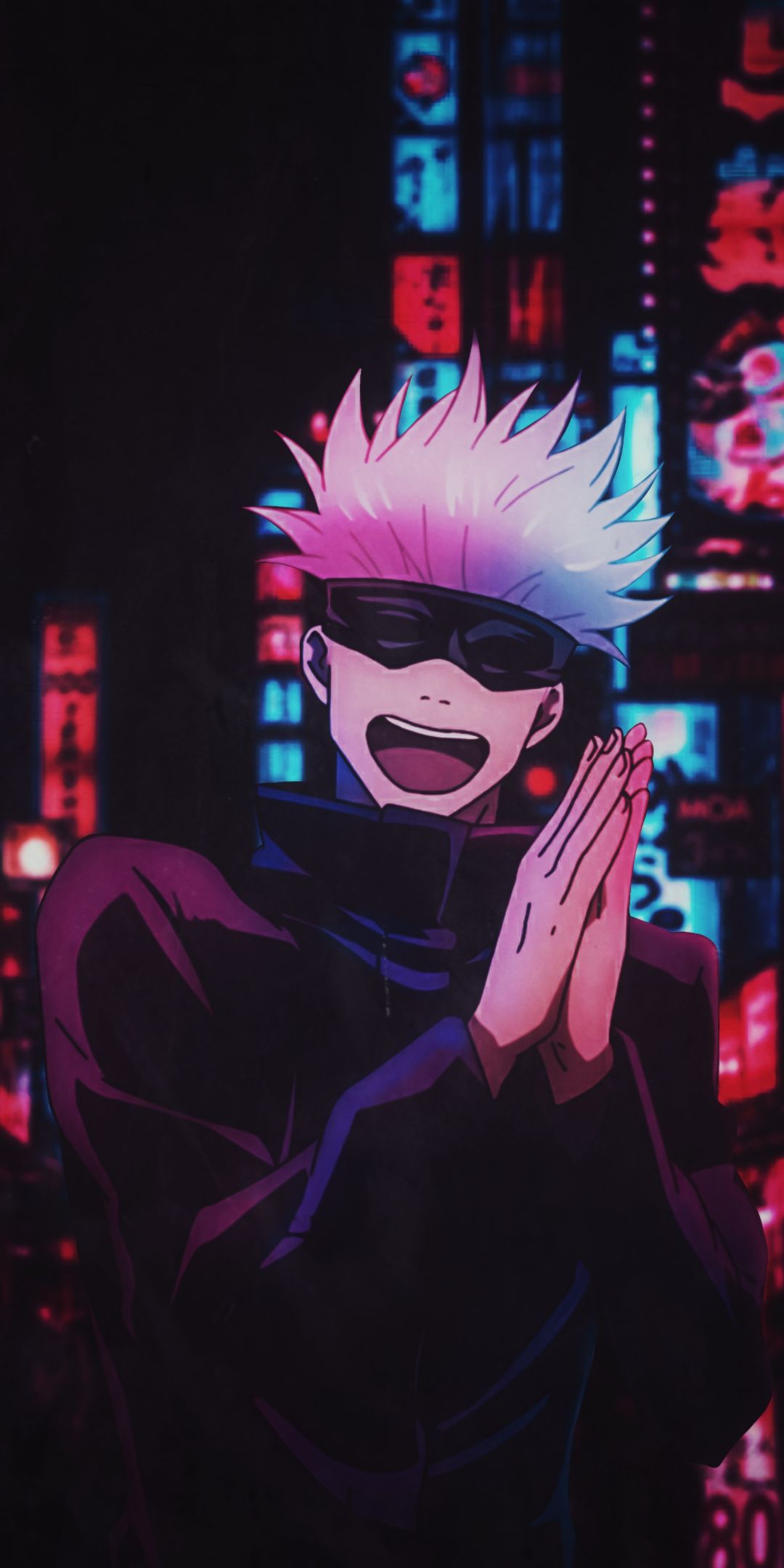 Gojo Satoru anime notte, Jujutsu Kaisen, 1080x2160 Full HD Verticale, iPhone