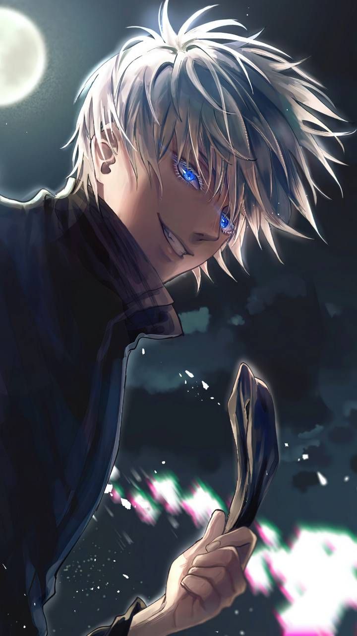 Gojo Satoru anime notte, 720x1280 Full HD Verticale, iPhone