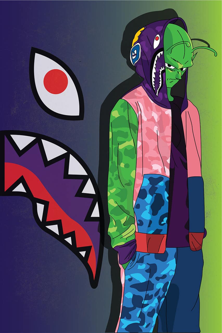 Goku Super Saiyan Blue Supreme BAPE, New York, 1920x789 Ultrawide, Dual Monitor