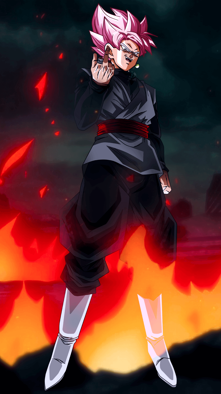 Goku Black Super Saiyan Rose, 900x1600 Full HD Verticale, iPhone