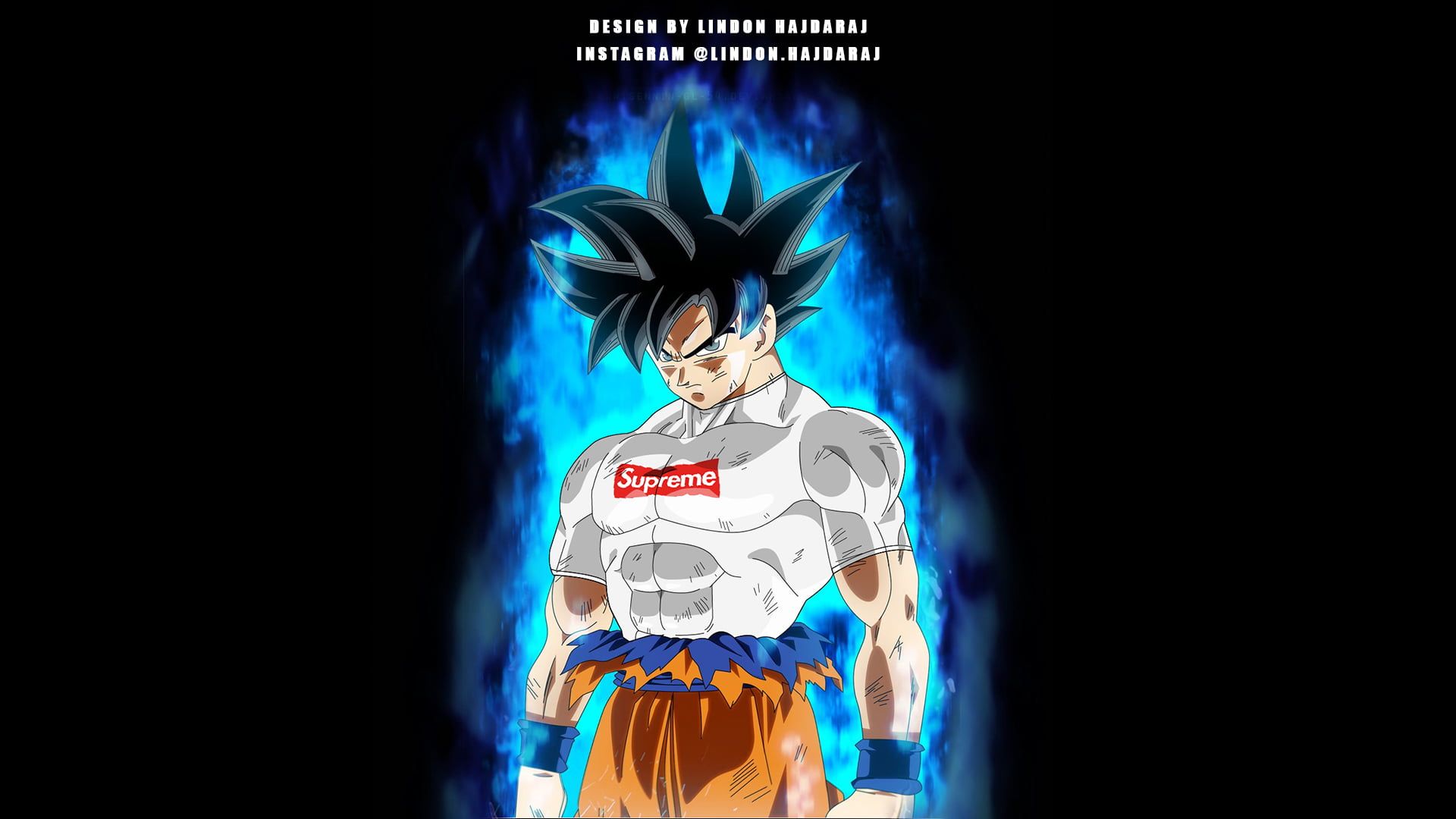 Goku Black stile streetwear Supreme, 1439x2407 Full HD Verticale, Smartphone