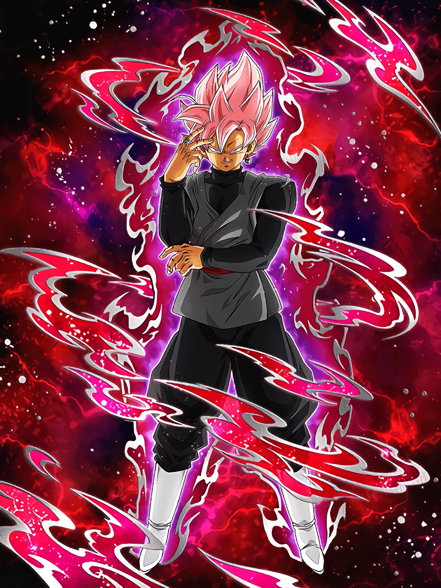 Goku Black Super Saiyan Rosé, Dragon Ball, 1536x2048 Full HD Verticale, Smartphone