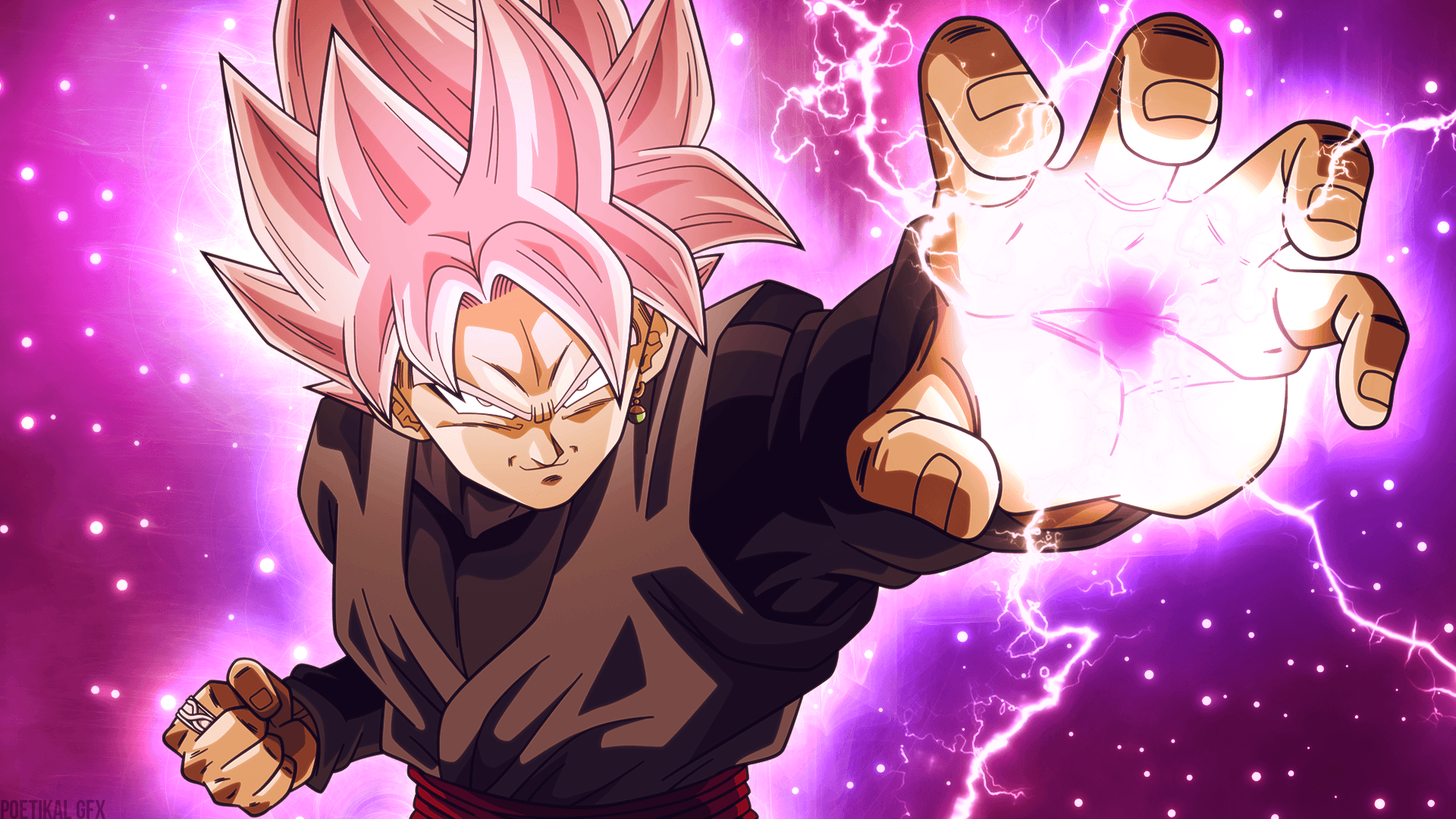 Goku Black Super Saiyan Rosé, 1920x1080 Full HD, Desktop