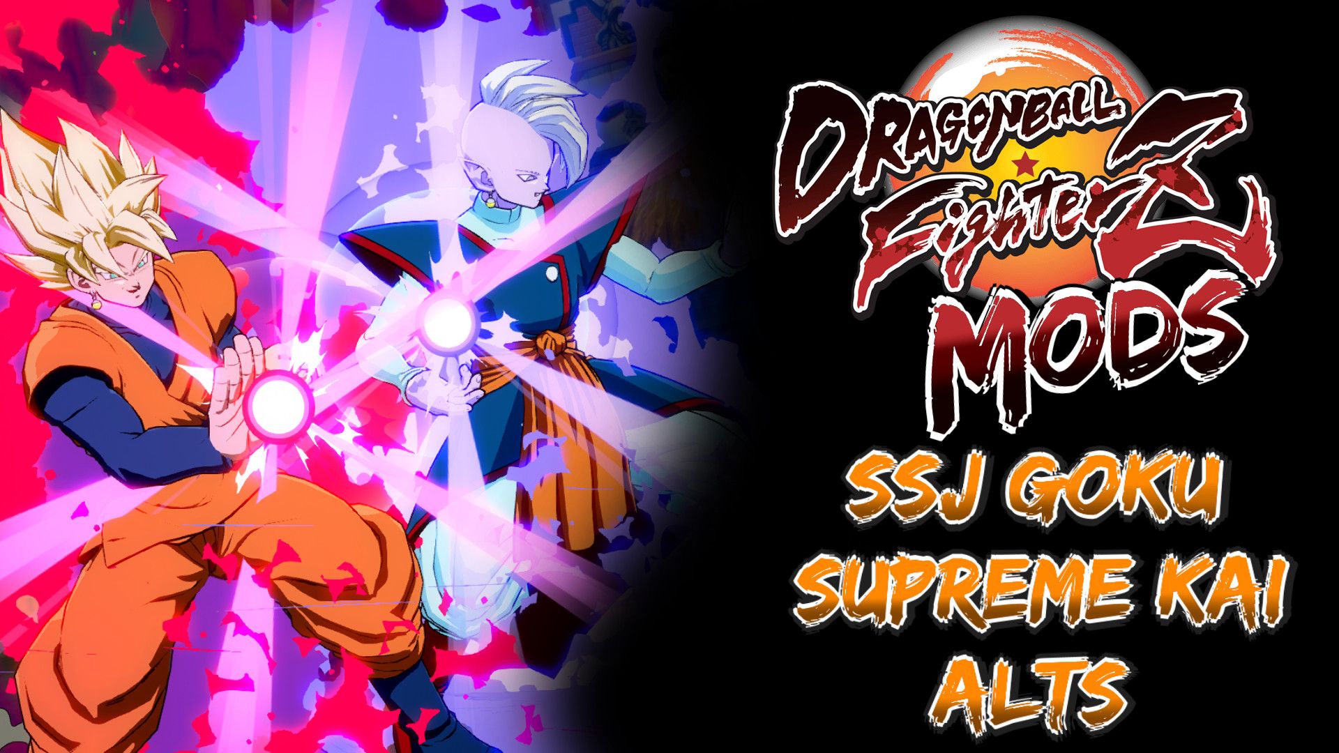 Goku Super Saiyan, sfondo rosa, 1600x900 HD, iMac