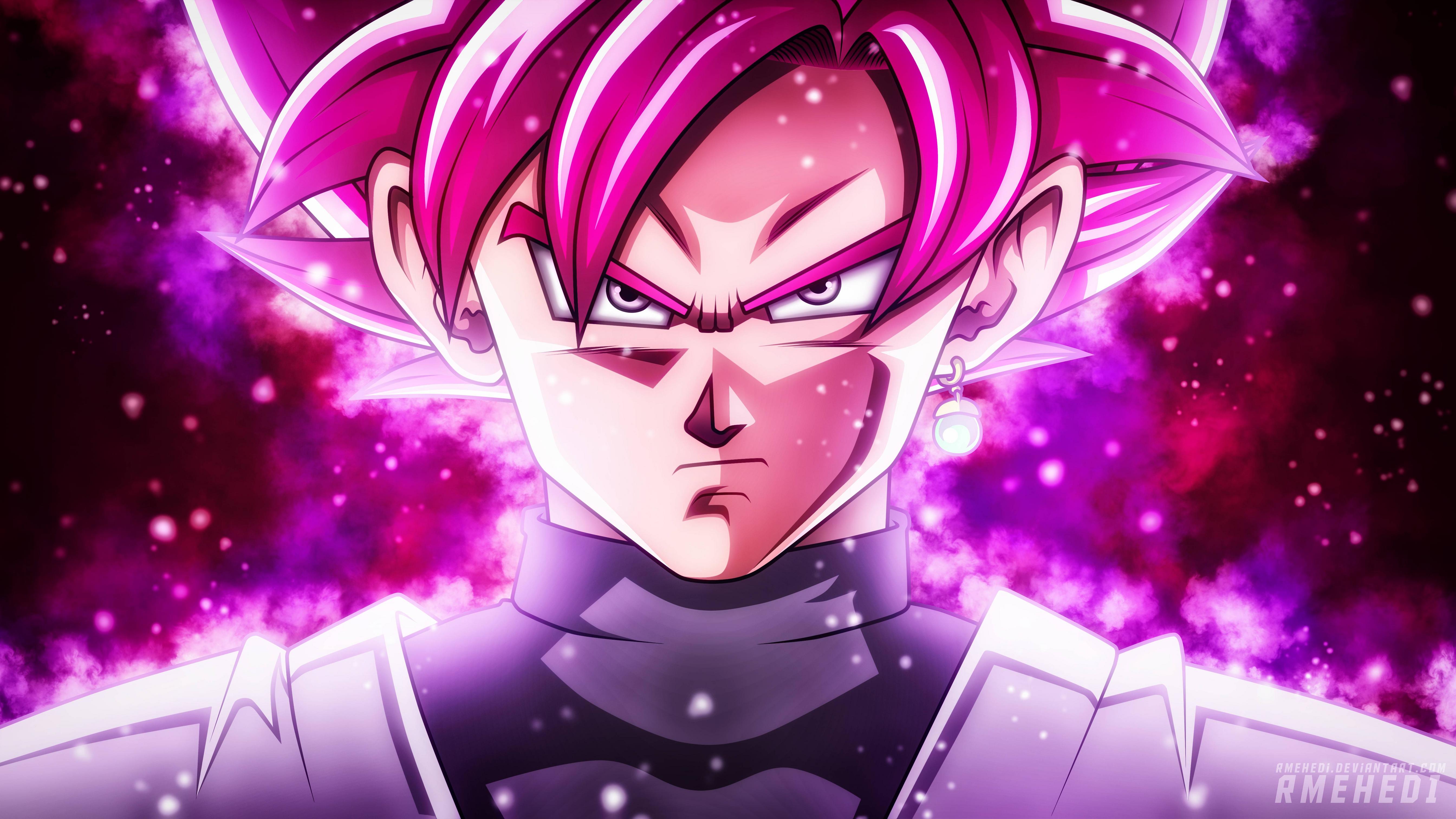 Goku Black Super Saiyan Rose, 7680x4320 4K, Desktop 4K