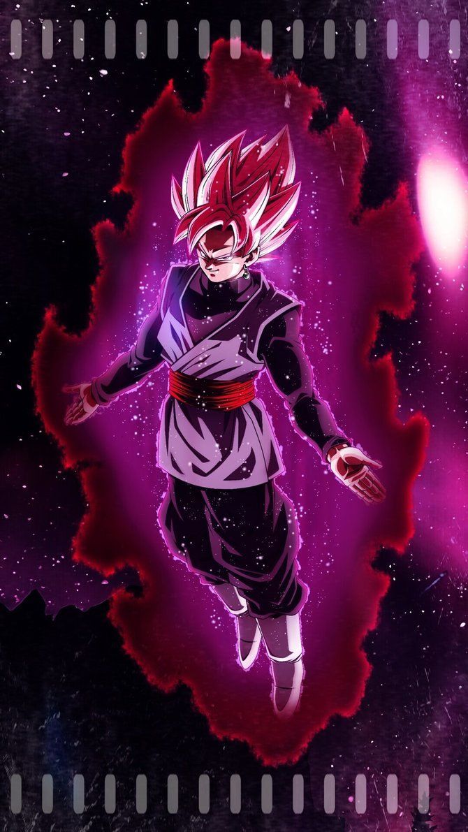Goku Black Super Saiyan Rose, Dragon Ball, 670x1191 Verticale, Telefono