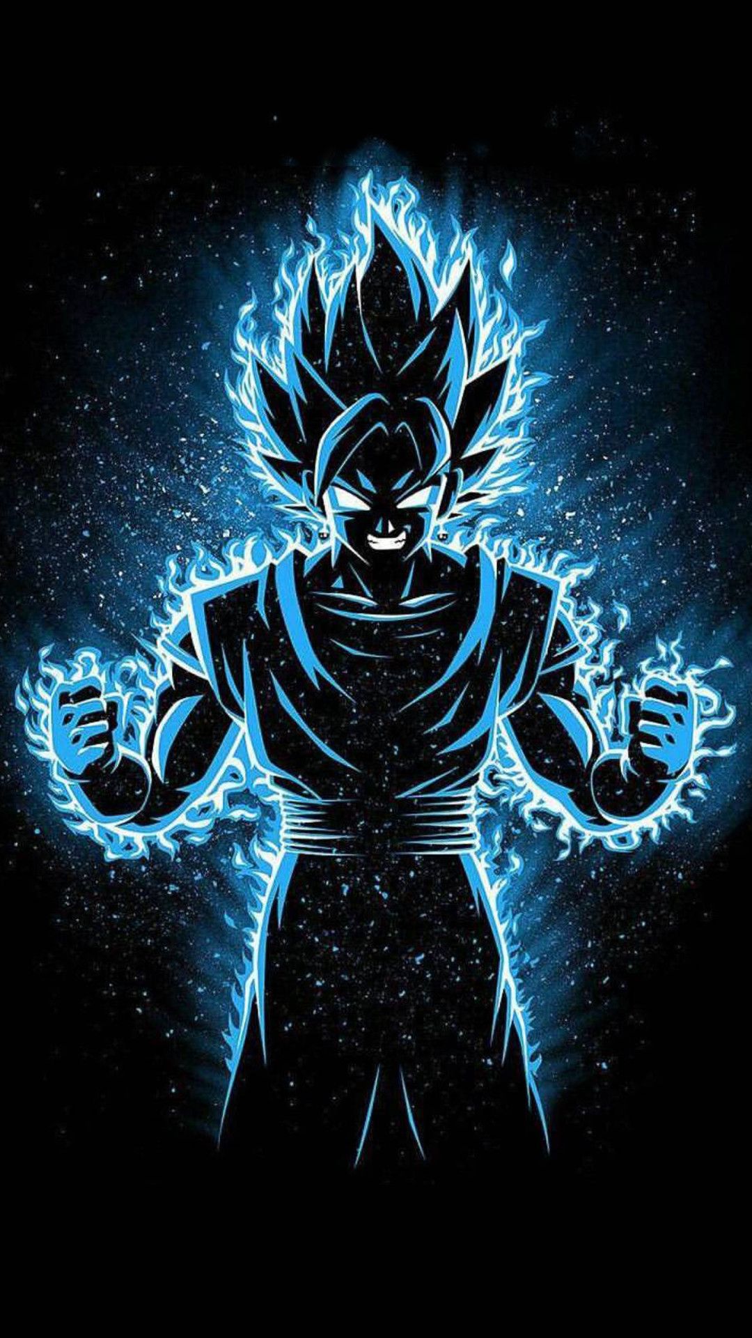 Goku aura blu Ultra Instinct, 1080x1920 Full HD Verticale, Smartphone