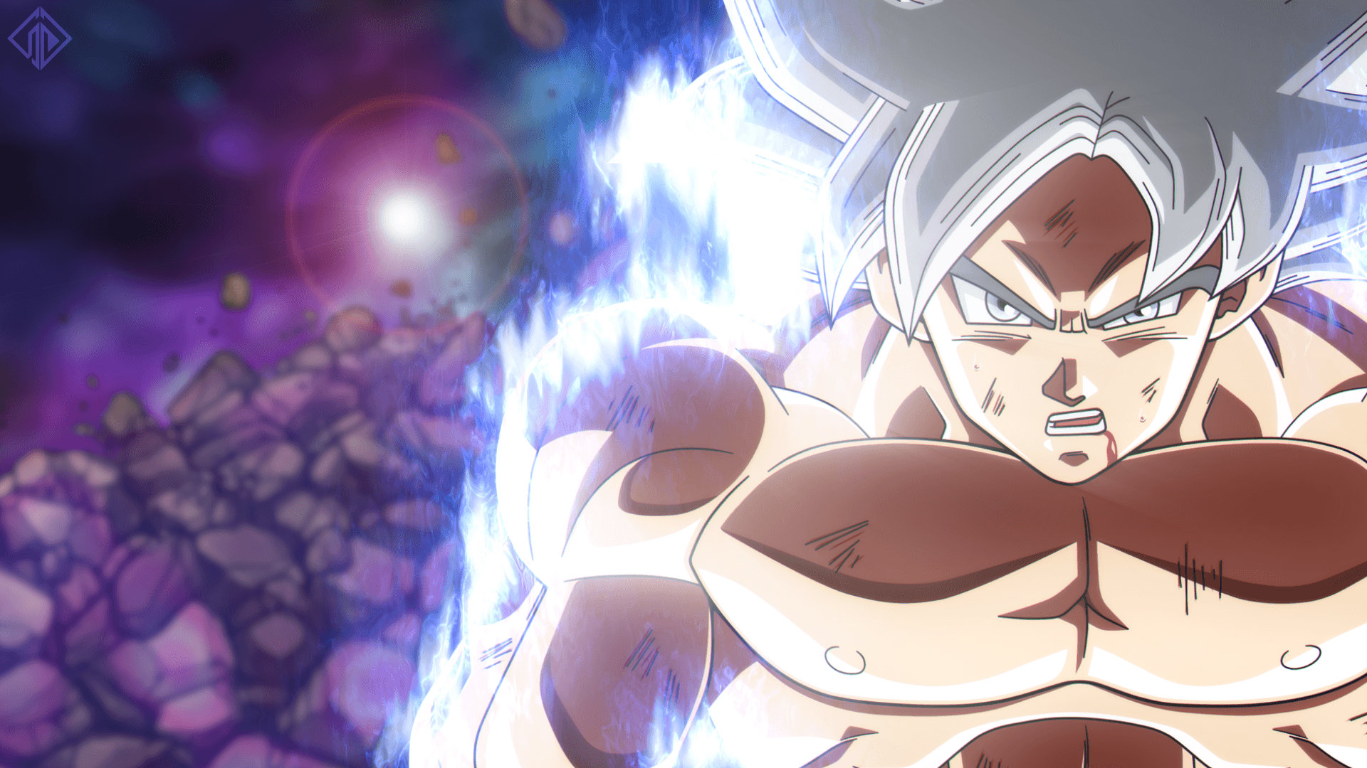 Goku Ultra Instinct capelli argento, Dragon Ball, 1920x1080 Full HD 1080p, Desktop