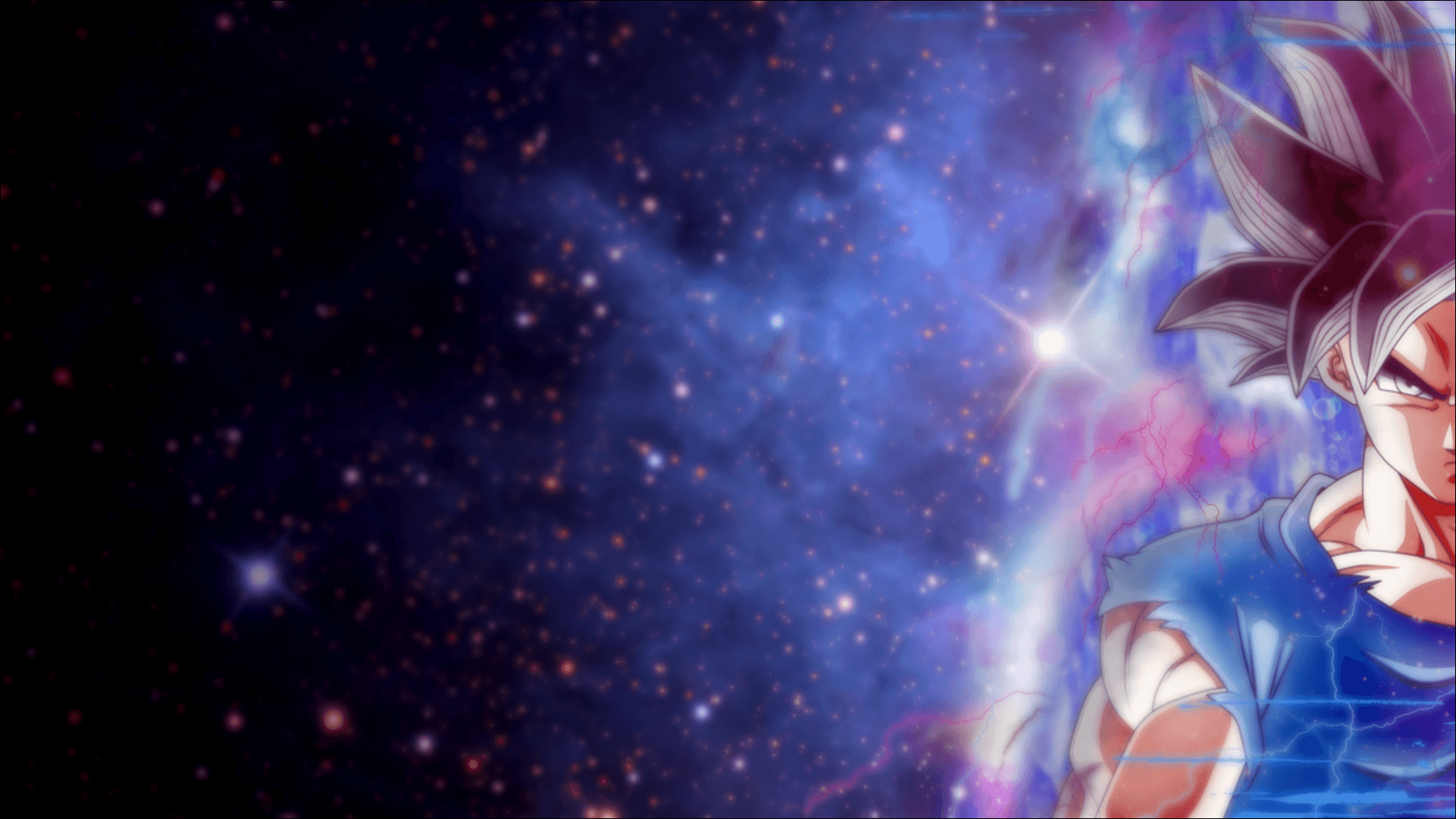 Goku Ultra Instinct nello spazio, 1920x1080 1080p, Desktop