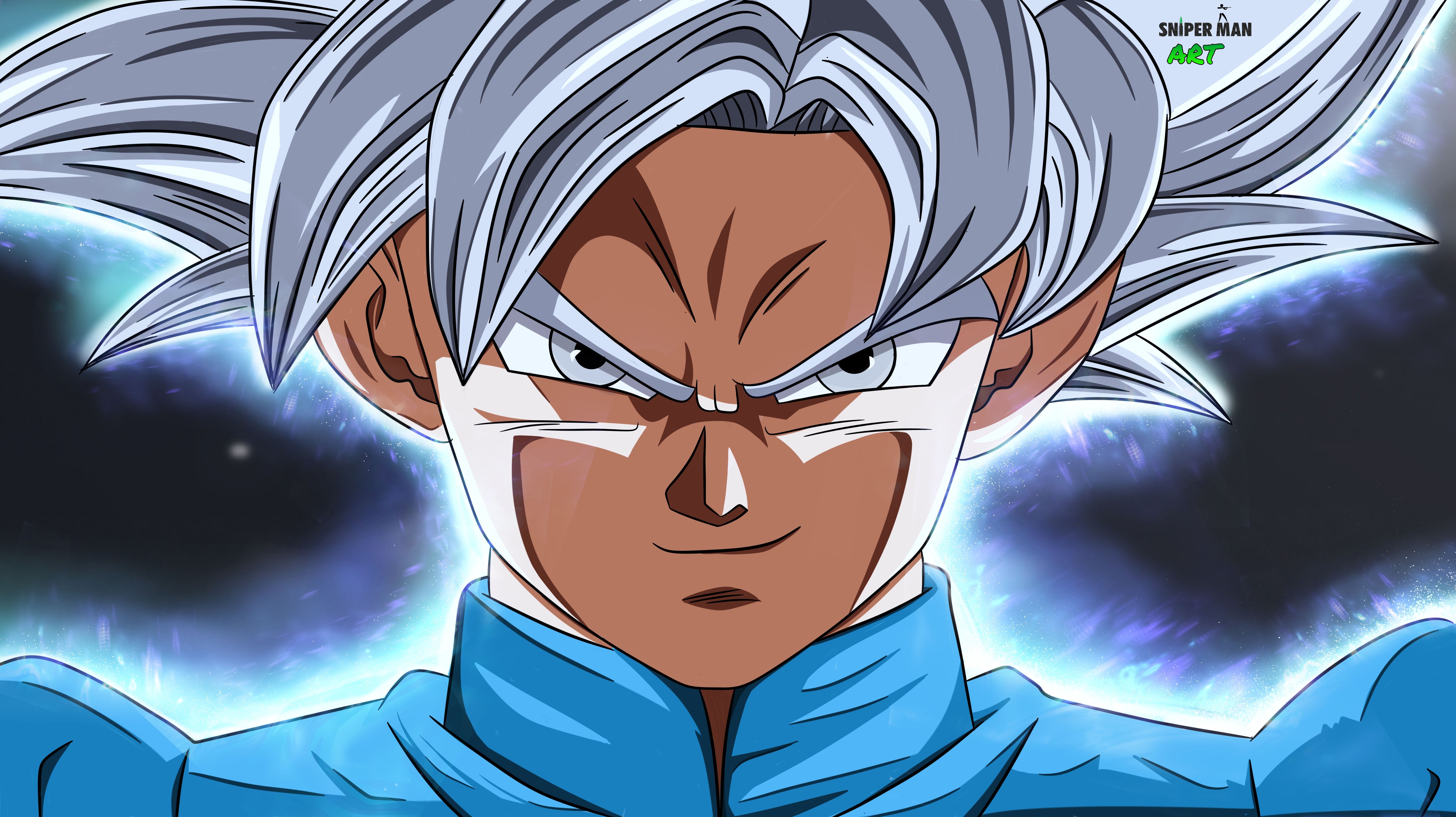 Goku Ultra Instinct Dragon Ball, 7632x4285 UHD, Monitor 4K