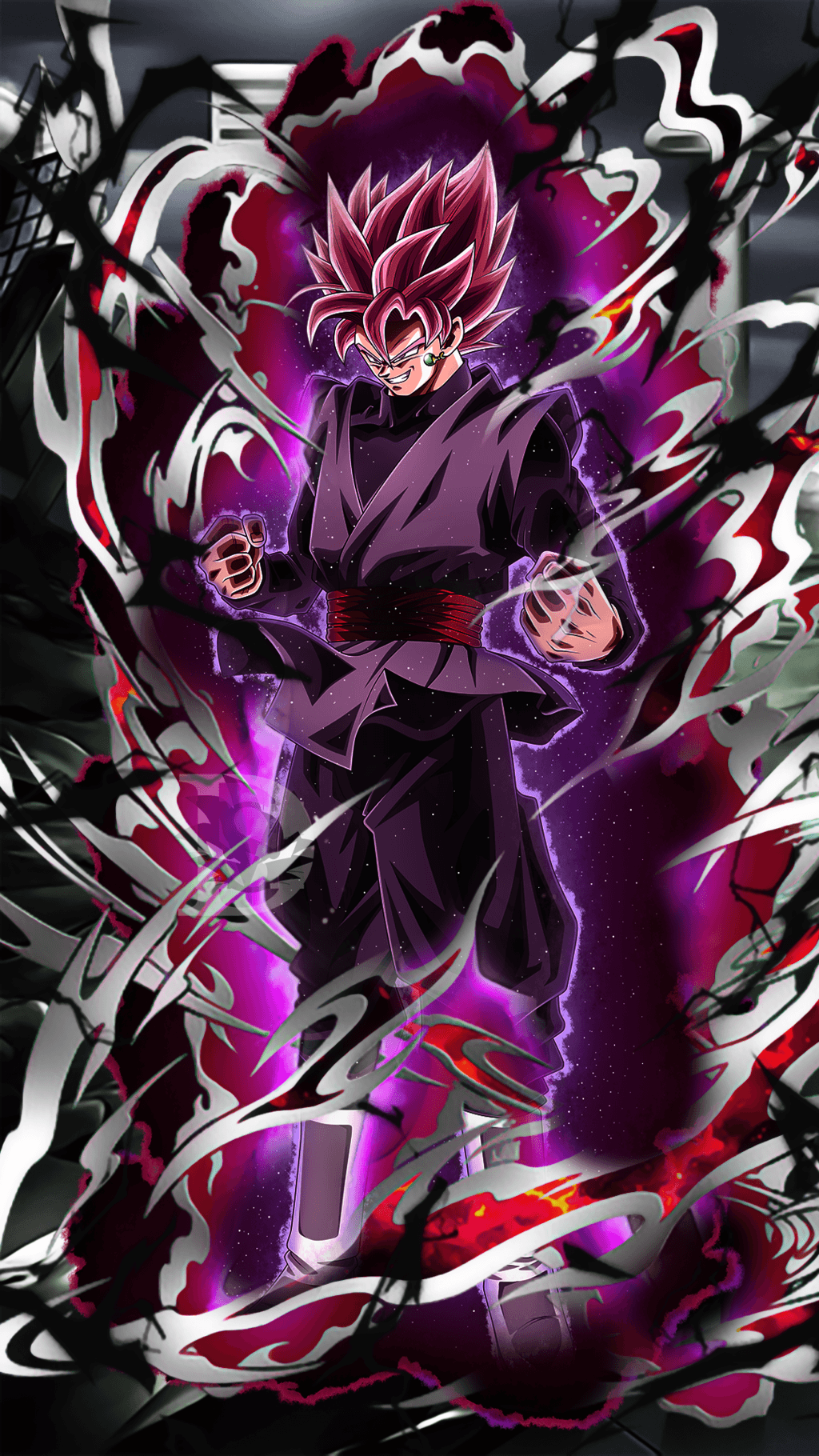 Goku Black Super Saiyan Rosé, 1024x1820 Full HD Verticale, Smartphone