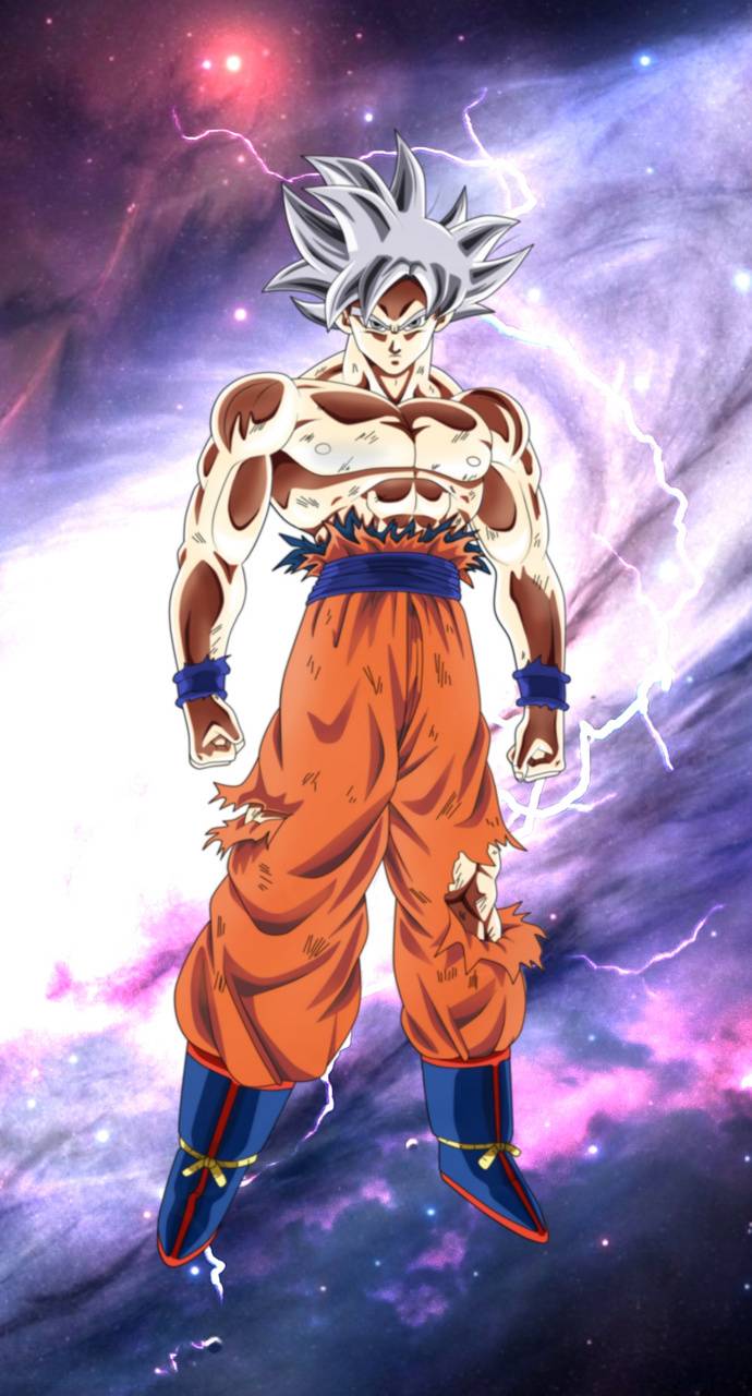 Goku Ultra Instinct spazio cosmico, 690x1280 Verticale, Telefono