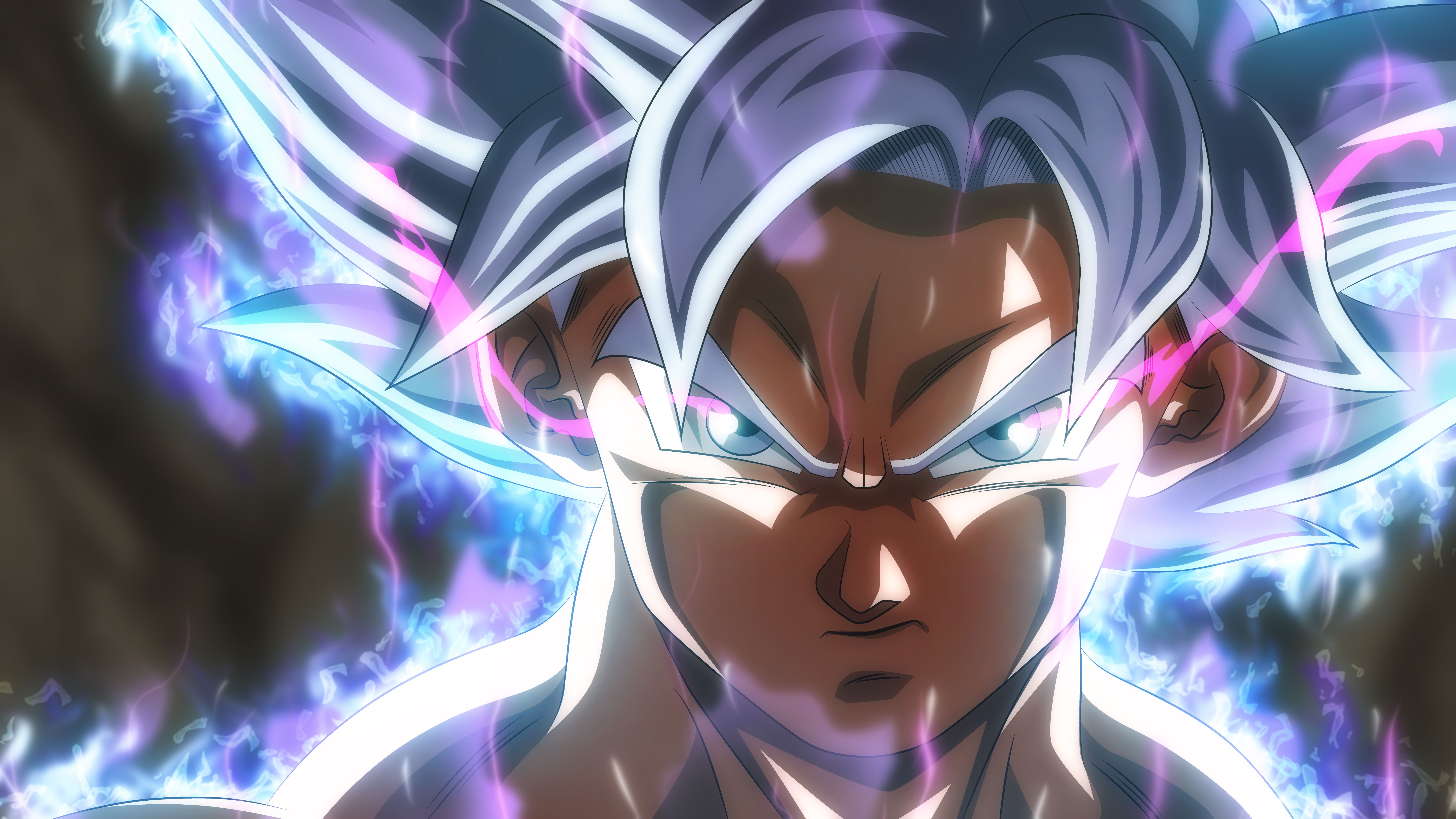 Goku Ultra Instinct capelli argento, 7680x4320 Ultra HD, 4K TV