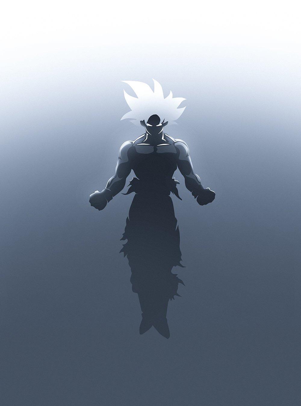 Goku Ultra Instinct silhouette, 1000x1348 Verticale, Android