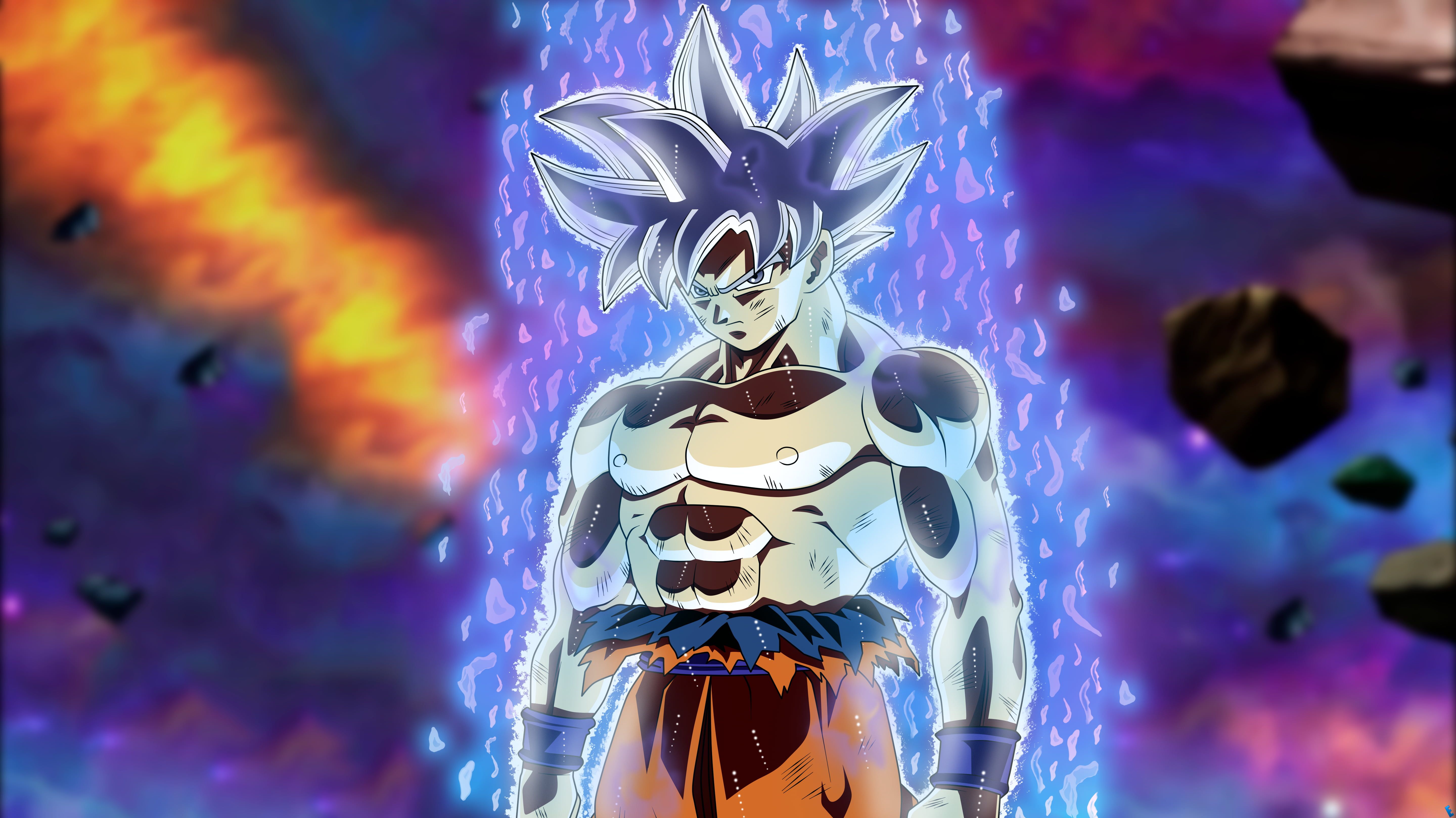 Goku Ultra Istinto aura blu, 5760x3240 Ultra HD, 4K TV