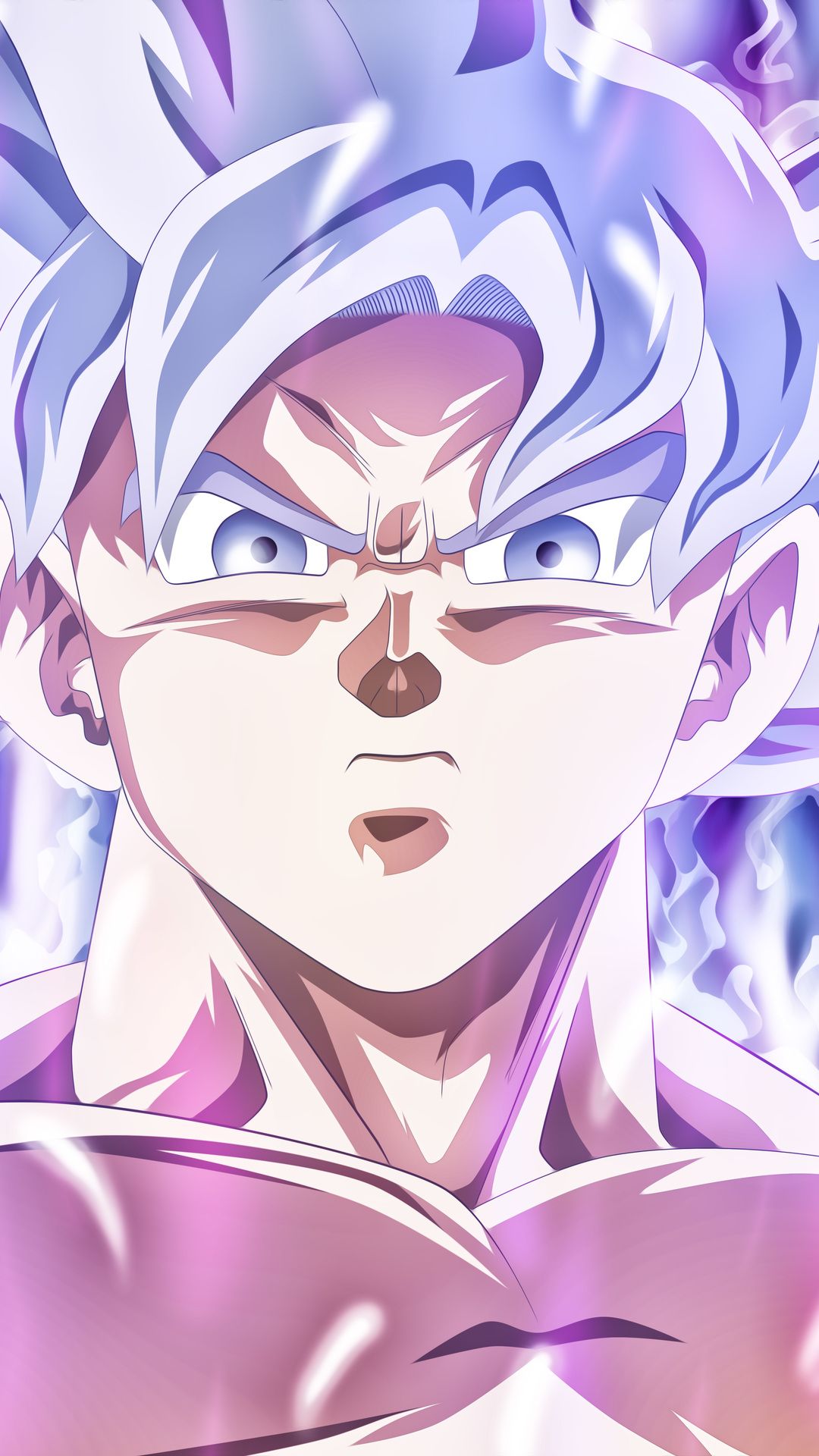 Goku Ultra Istinto capelli argento, 1080x1920 Full HD Verticale, Smartphone