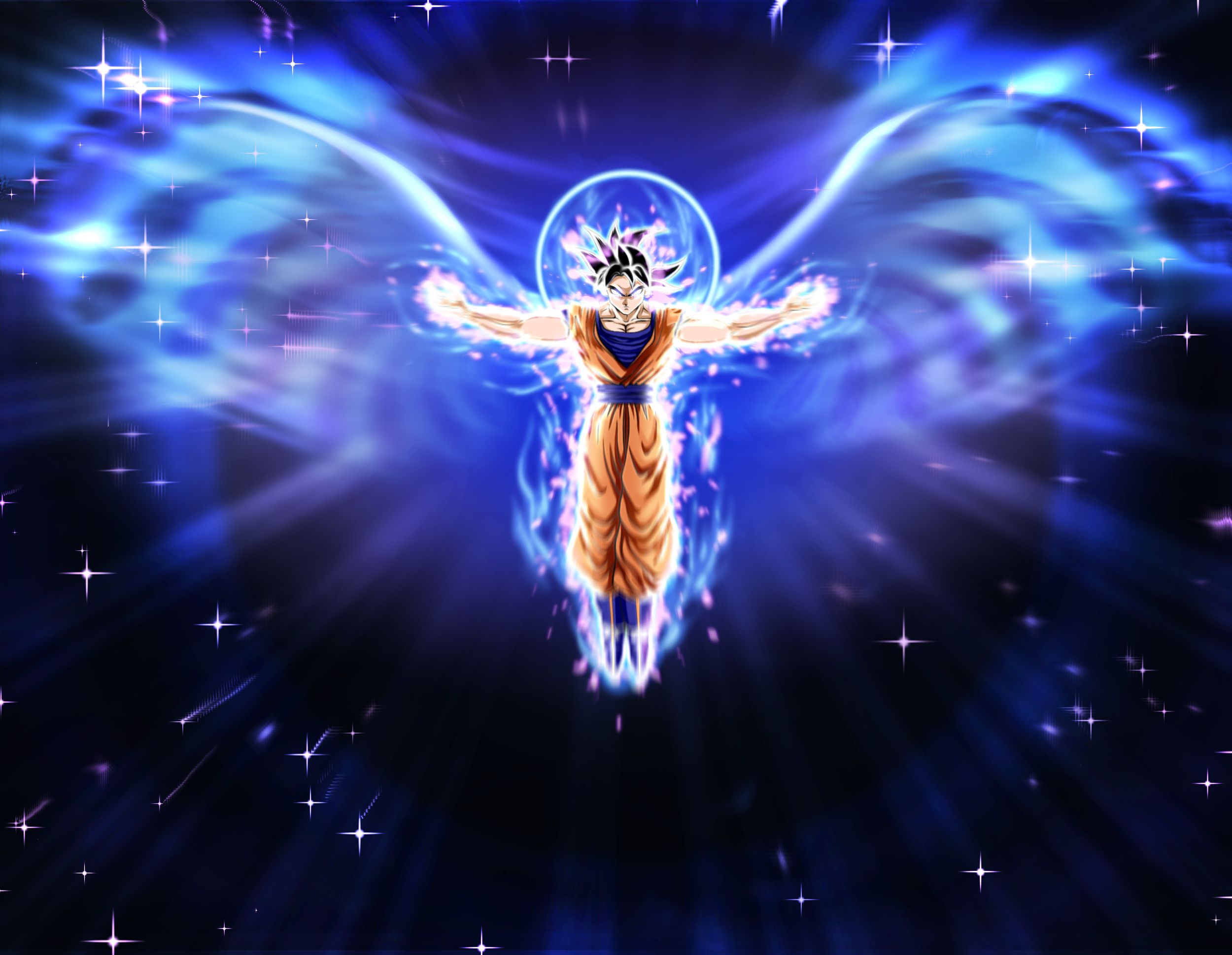 Goku Ultra Istinto aura blu, 2500x1940 Hi-Res, Laptop